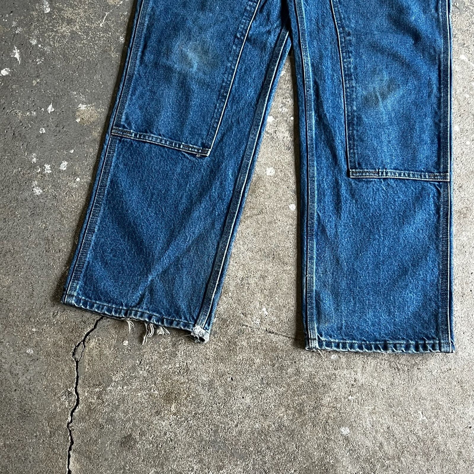 Carhartt × Vintage Carhartt denim blue jean double knee work carpenter pants Size US 29 - 3 Thumbnail