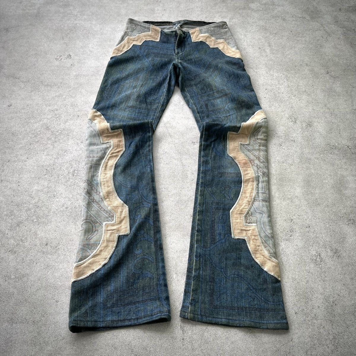 Japanese Brand Y2K Super Flare Denim Cimarron Size US 27 - 1 Thumbnail