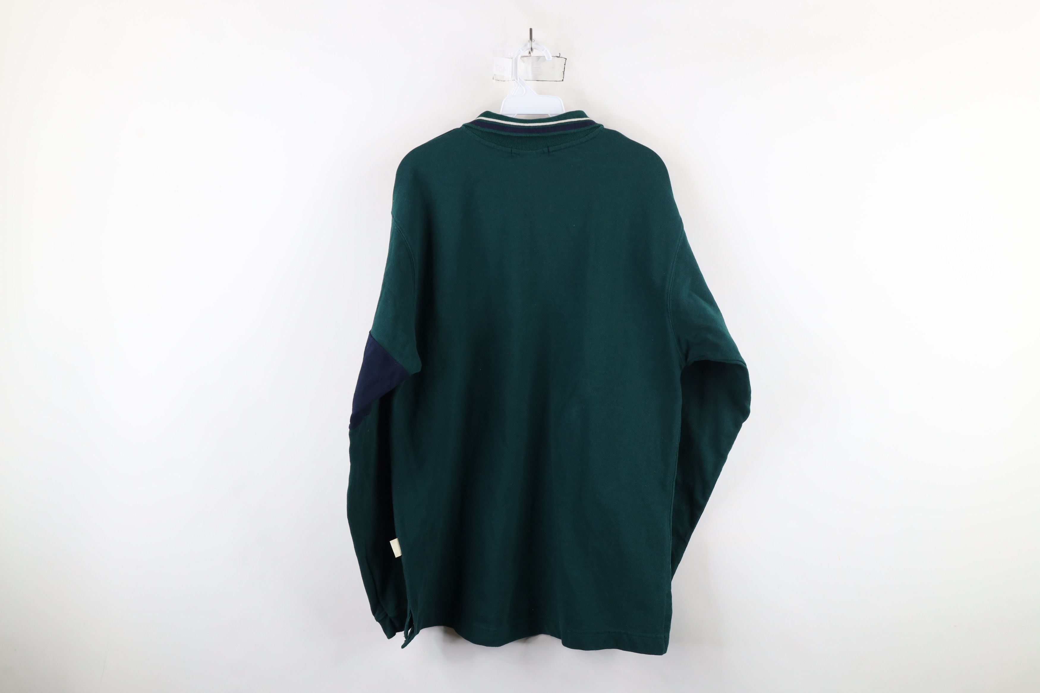 Vintage Vintage 90s Streetwear Heavyweight Long Sleeve Polo Shirt Size US L / EU 52-54 / 3 - 8 Thumbnail