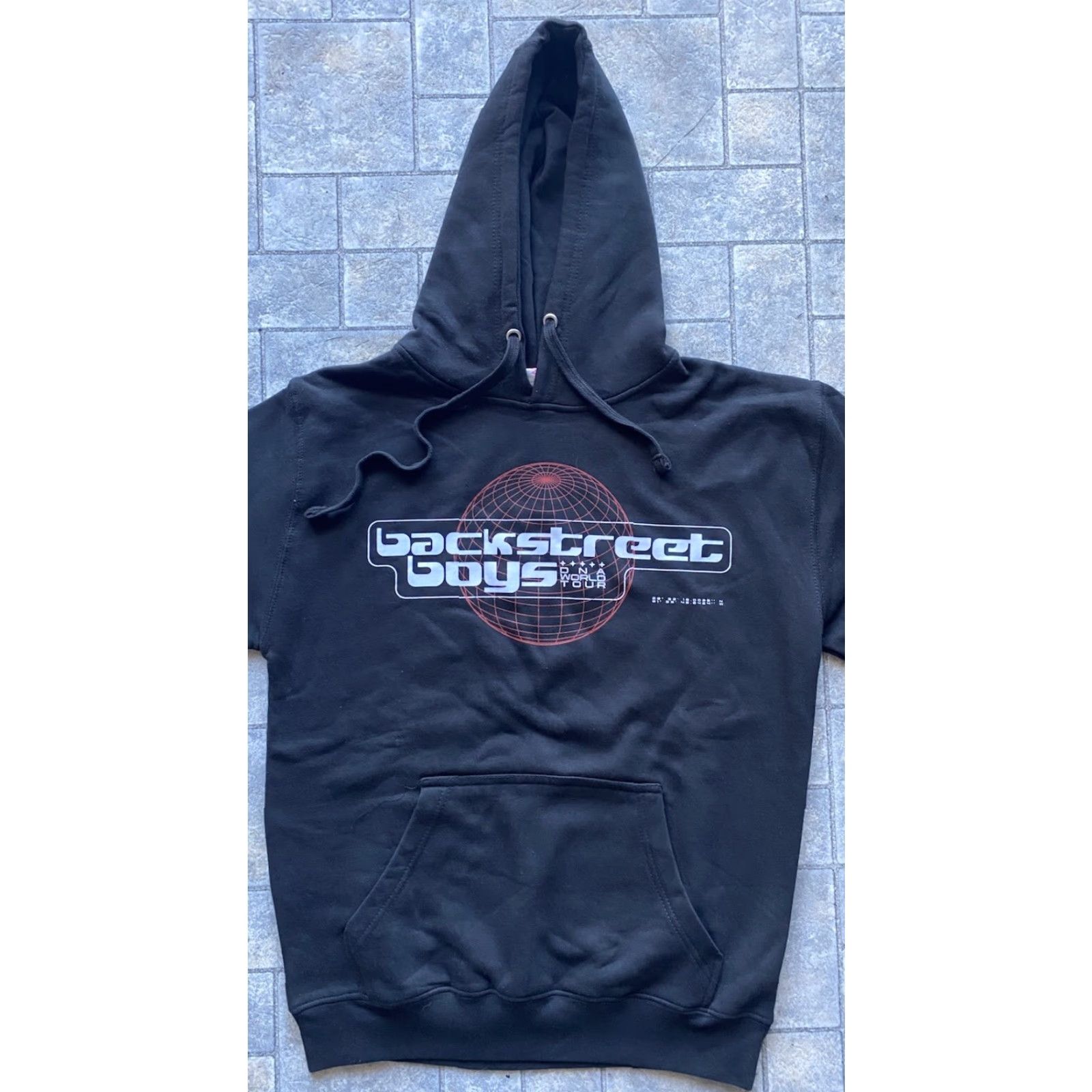 Vintage MJ Apparel Hoodie Mens S Black Backstreet Boys DNA World Tour Pullover Size US S / EU 44-46 / 1 - 2 Thumbnail