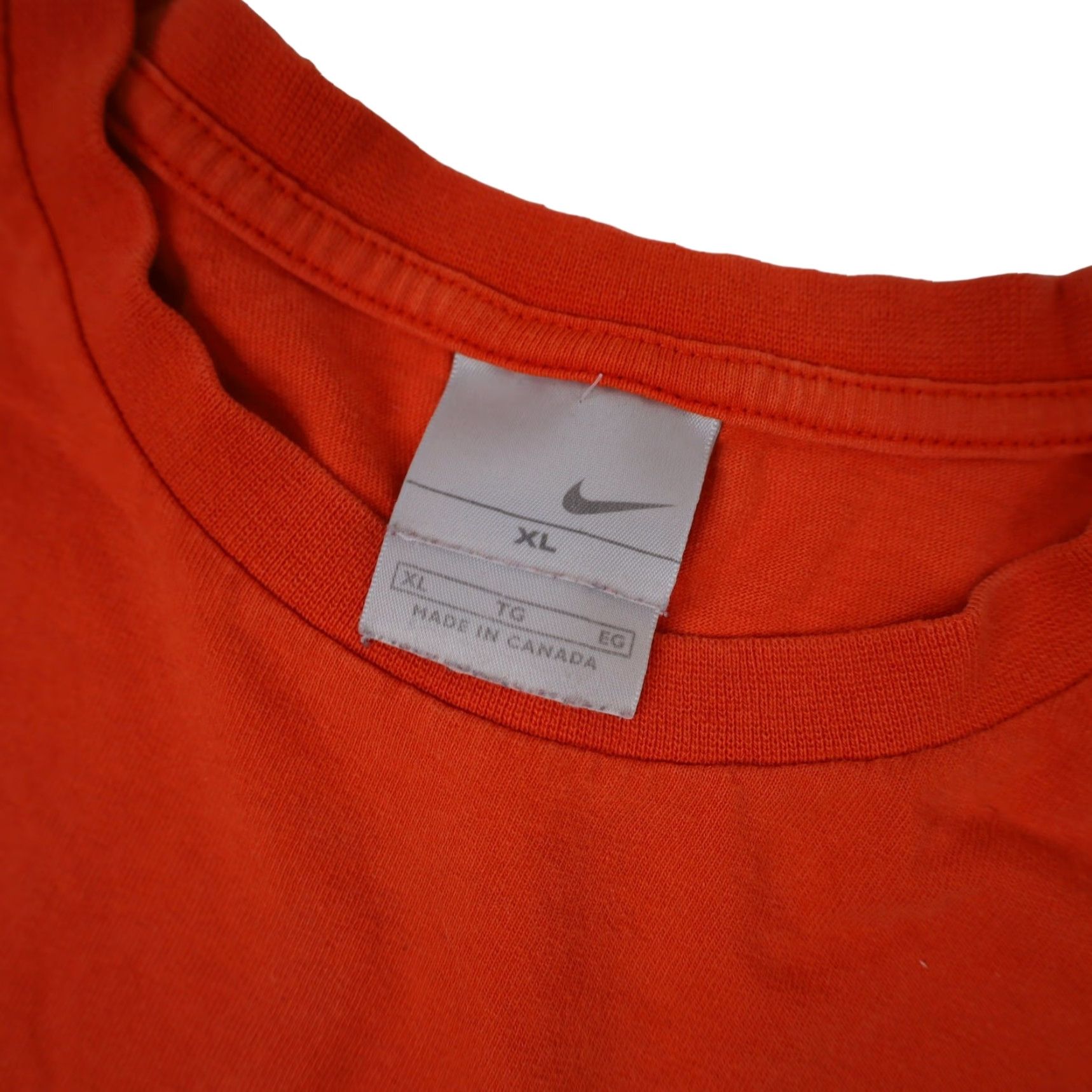 Nike VINTAGE Nike "Original, Not Copied" XL T-Shirt Mens Orange Graphic OLDER 90s? Size US XL / EU 56 / 4 - 5 Thumbnail