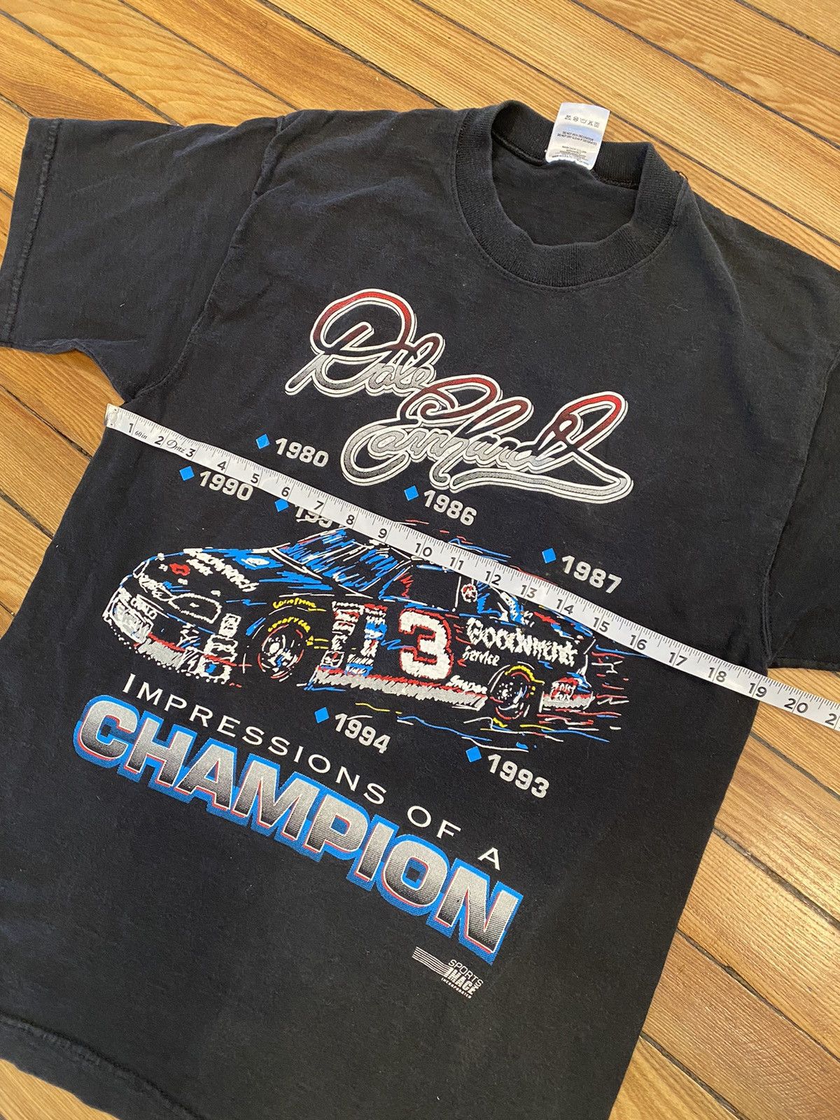 NASCAR Dale Earnhardt sr double sided t shirt vintage Med Size US M / EU 48-50 / 2 - 3 Thumbnail