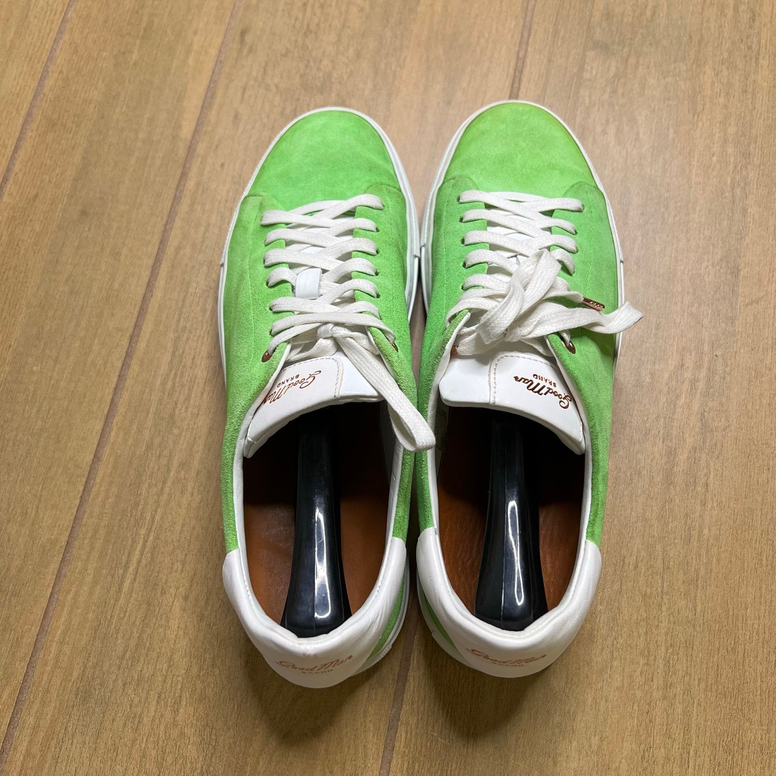 Good Man Brand Good Man Brand Green Low Top Sneakers Men’s Size 9 Luxury Size US 9 / EU 42 - 4 Thumbnail