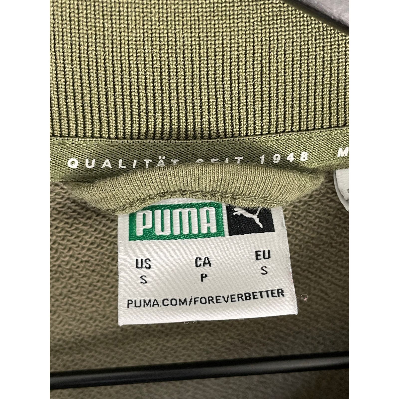 Puma Puma Women's Olive Green Track Jacket Size Small Size S / US 4 / IT 40 - 3 Thumbnail