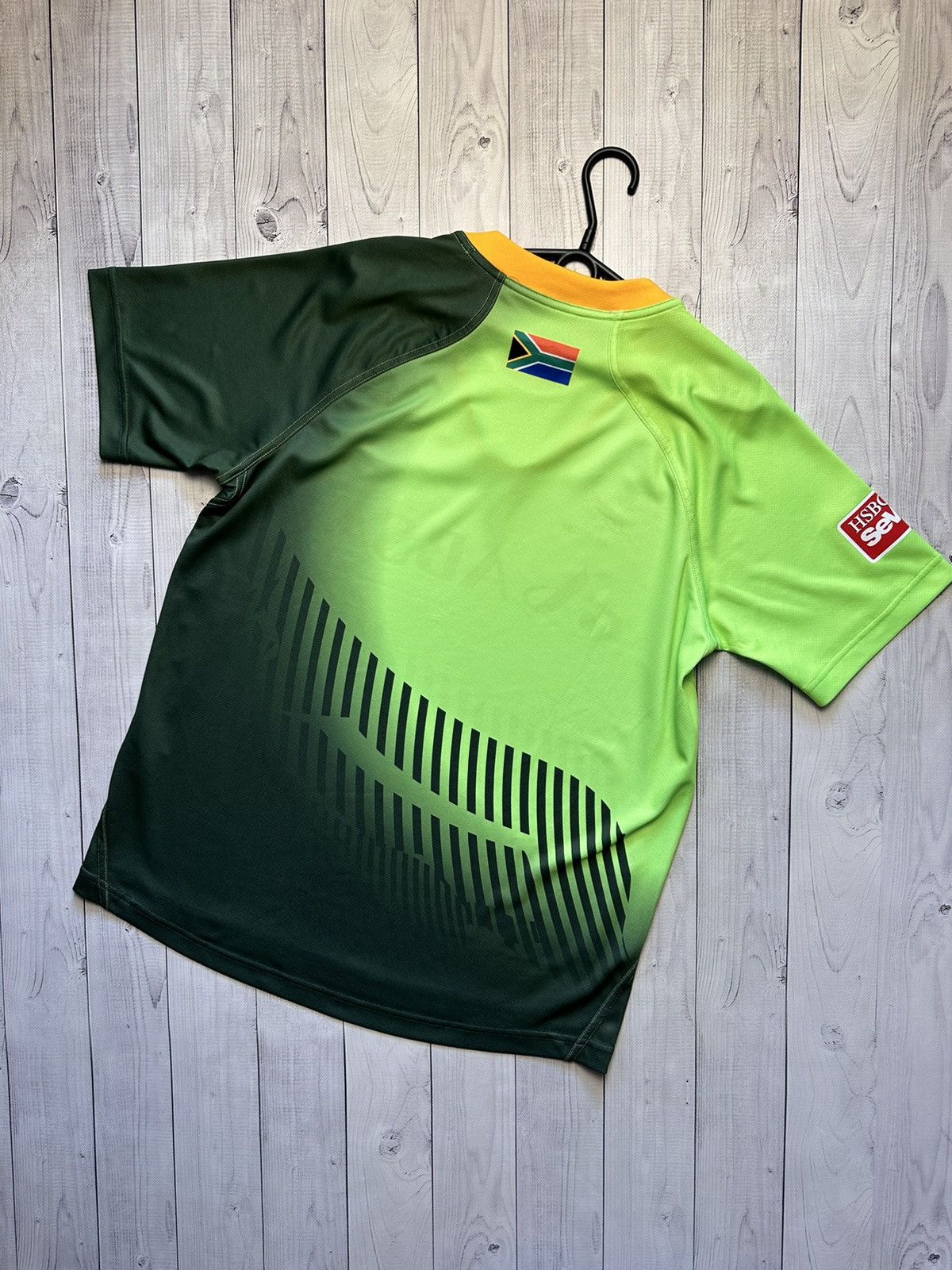 Asics Asics Rugby jersey South Africa size M rare green logo Size US M / EU 48-50 / 2 - 7 Thumbnail