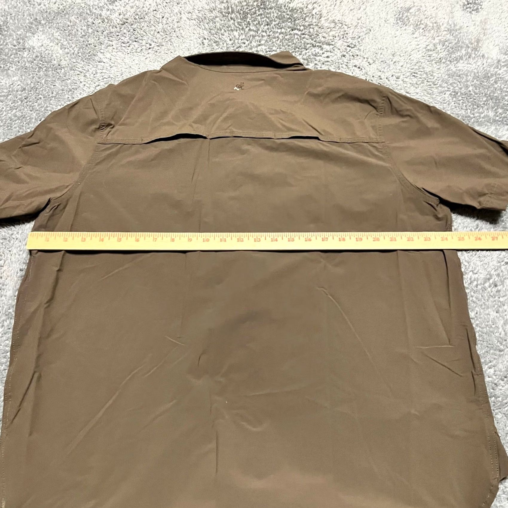 Gramicci Gramicci Shirt Mens 2XL Brown Camp Short Sleeve Nylon Vented Hiking Gorpcore Size US XXL / EU 58 / 5 - 5 Thumbnail
