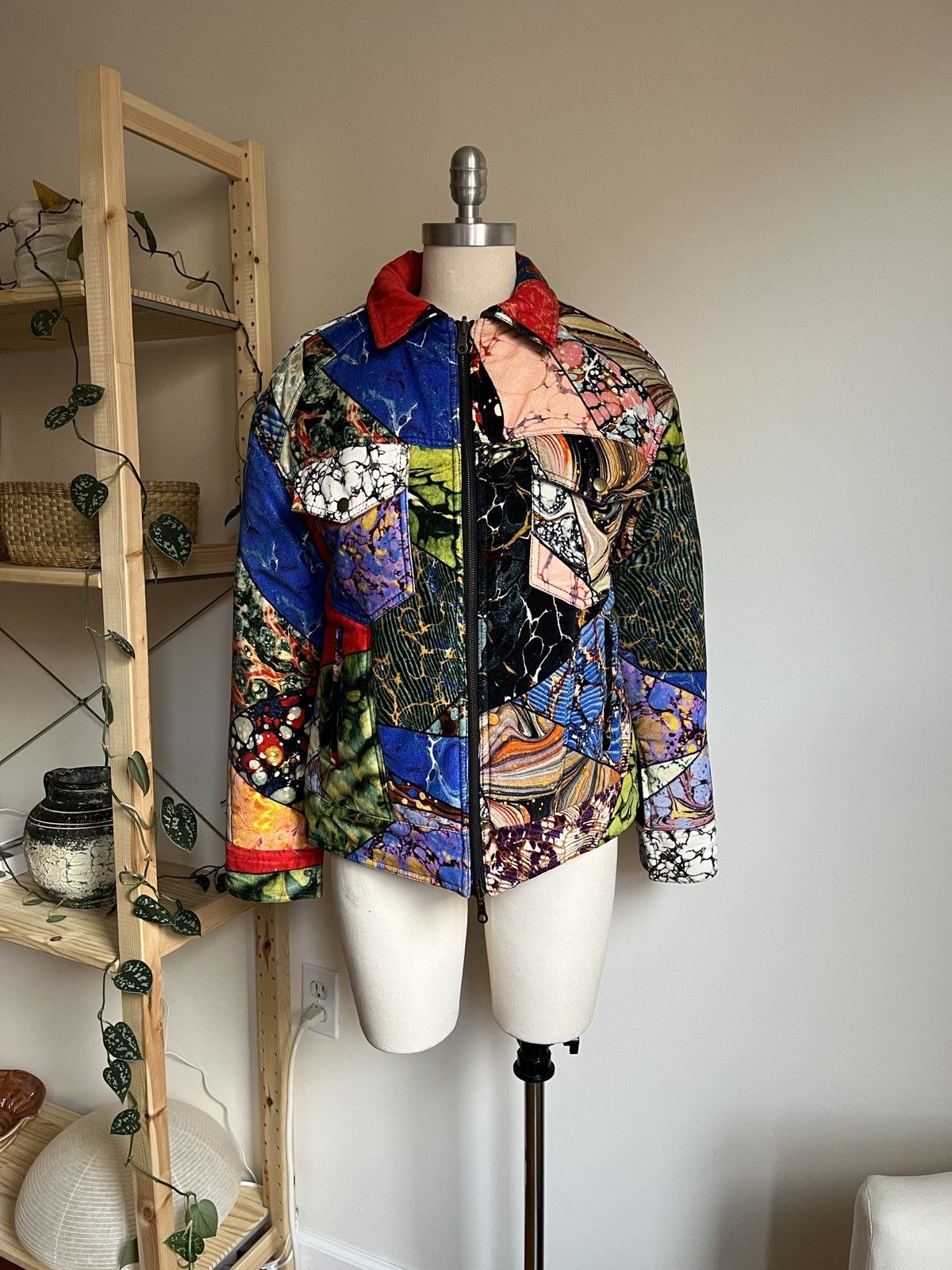 image of Rosie Assoulin Reversible Cotton Wool Puffer Jacket, Women's (Size XS)