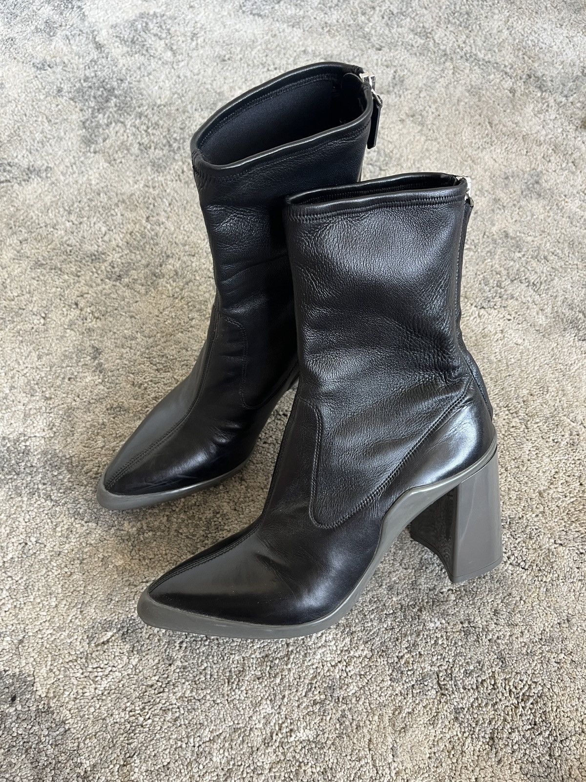 Prada Prada leather heels boots Size US 8.5 / IT 38.5 - 1 Thumbnail
