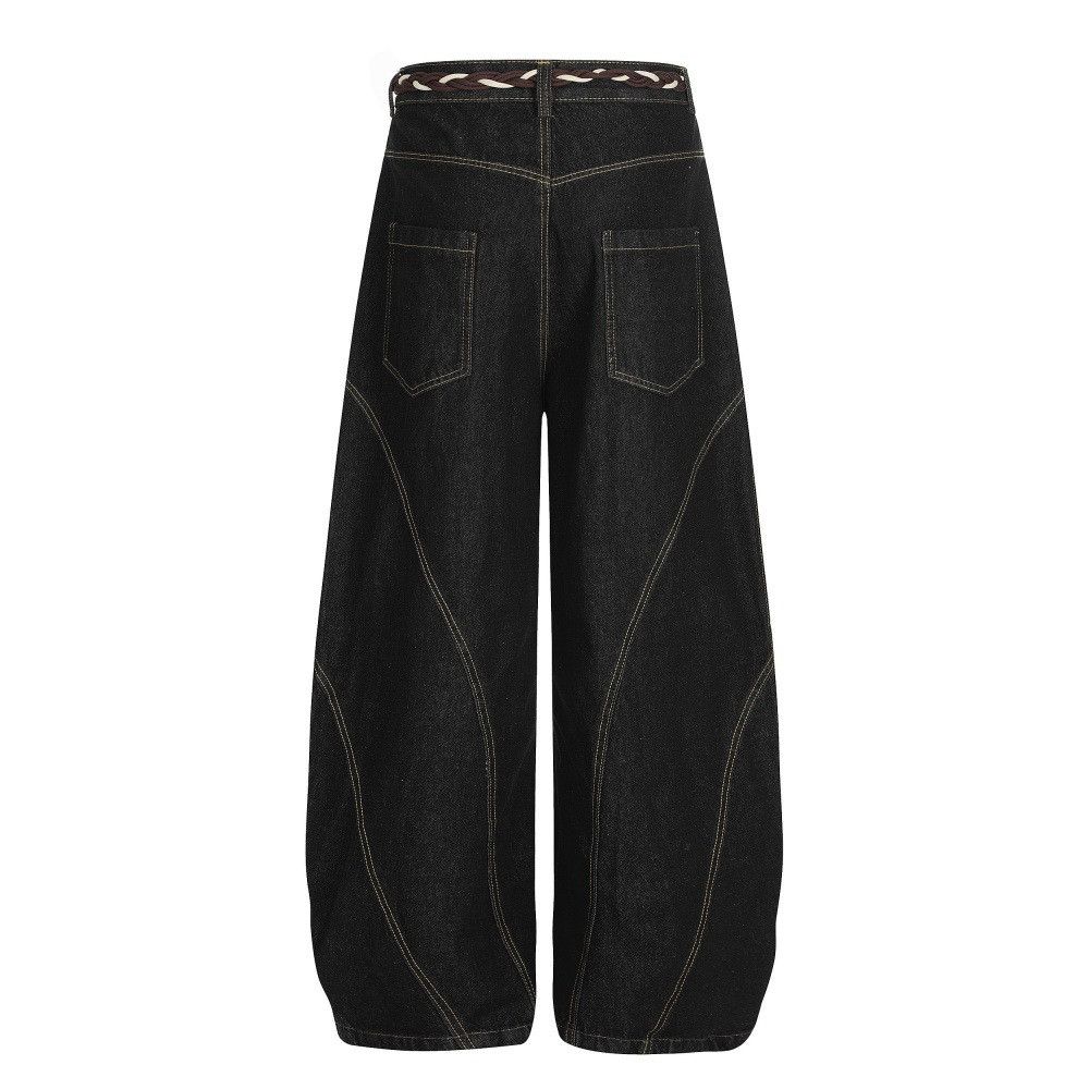 Jean High street waistband washed distressed jeans Size US 32 / EU 48 - 2 Thumbnail