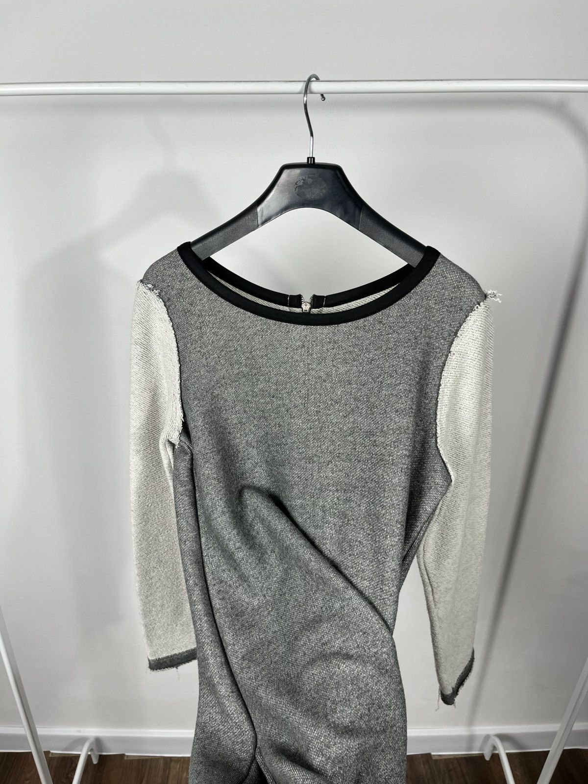 Diesel Diesel Women’s Gray Mini Dress Long Sleeve Zip Back Casual Size S / US 4 / IT 40 - 13 Thumbnail