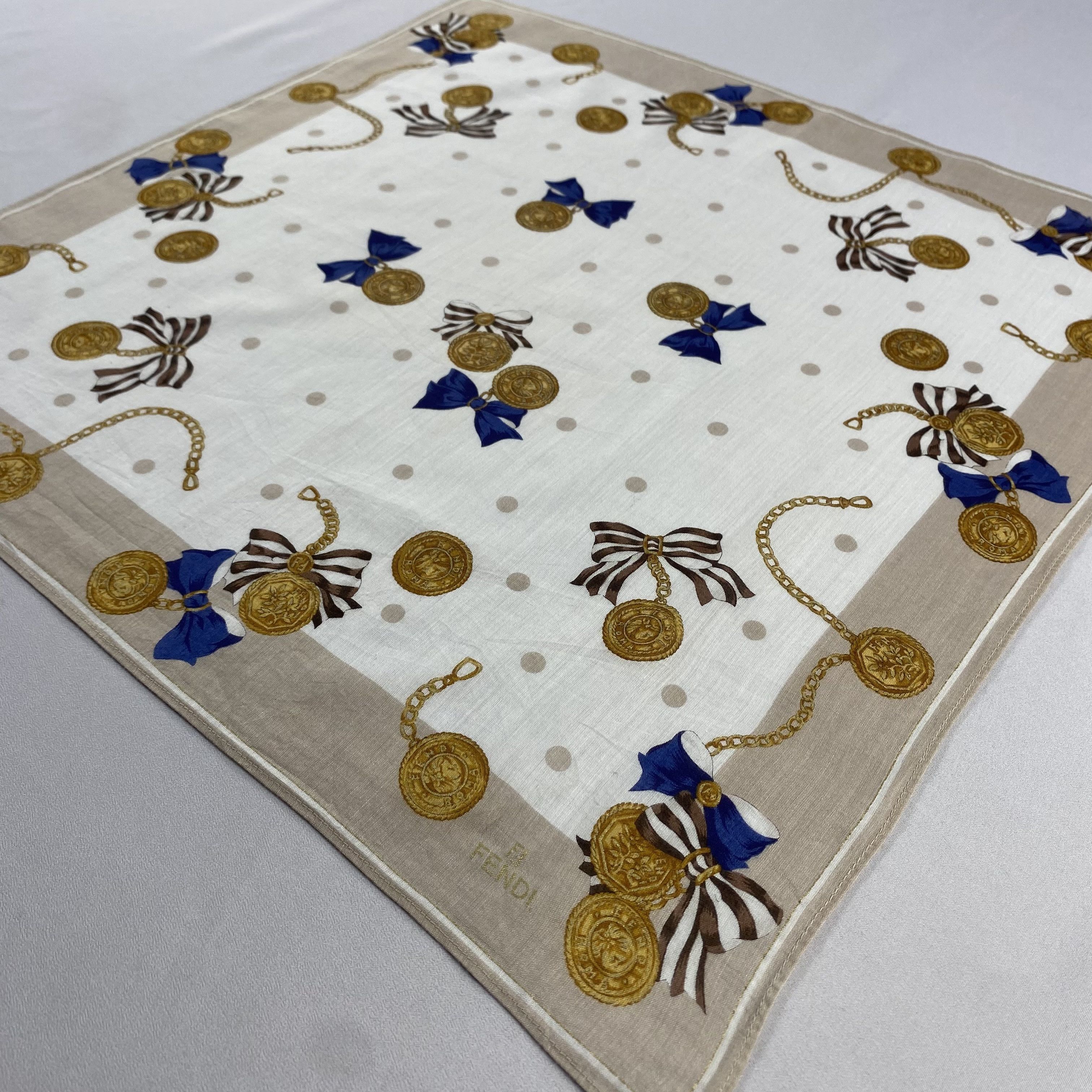 Vintage Fendi Handkerchief / Neckerchief / Bandana-P655 Size ONE SIZE - 2 Thumbnail