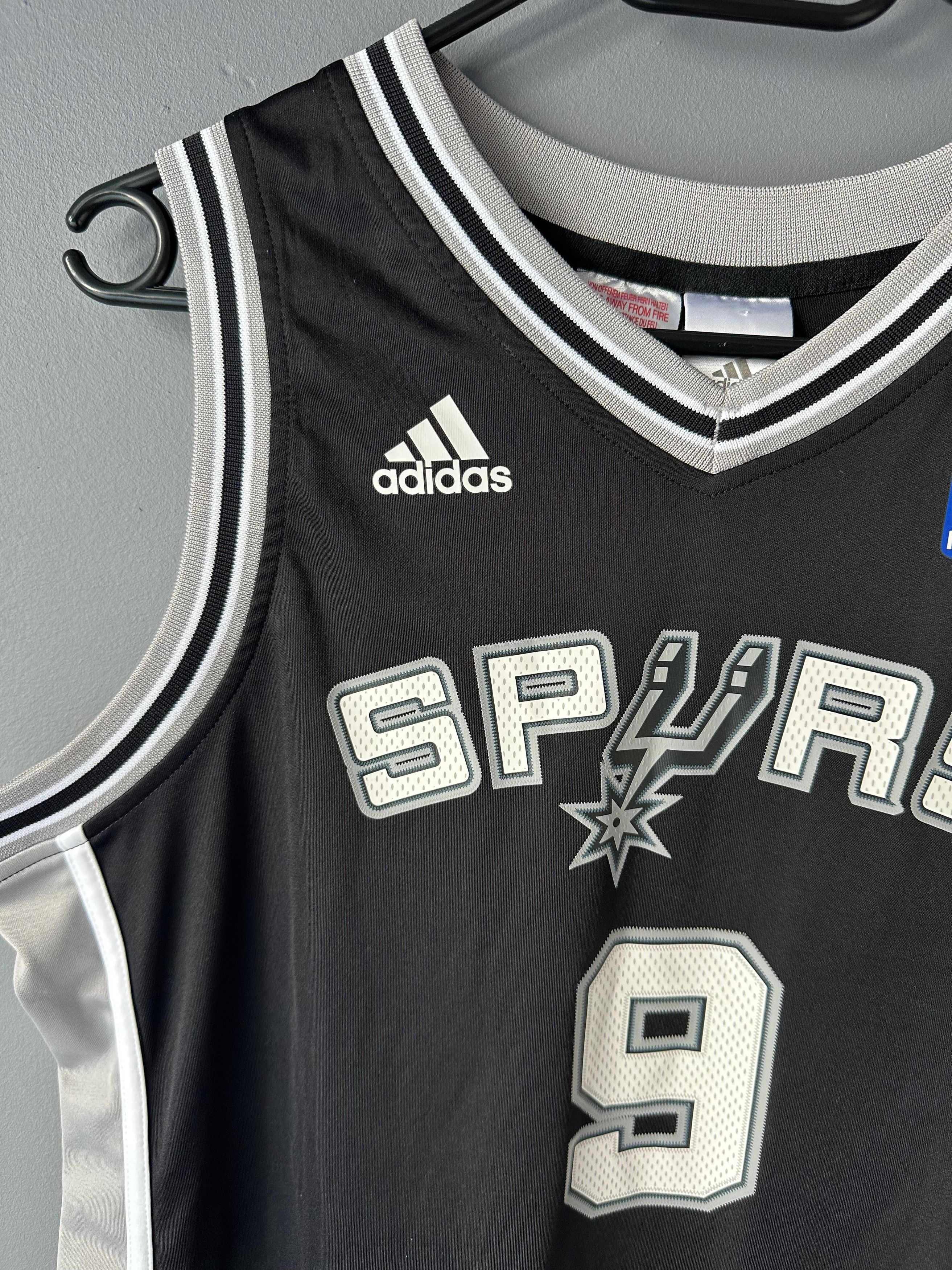 Adidas 2010-14 NBA San Antonio Spurs Parker #9 adidas Jersey Size US S / EU 44-46 / 1 - 5 Thumbnail