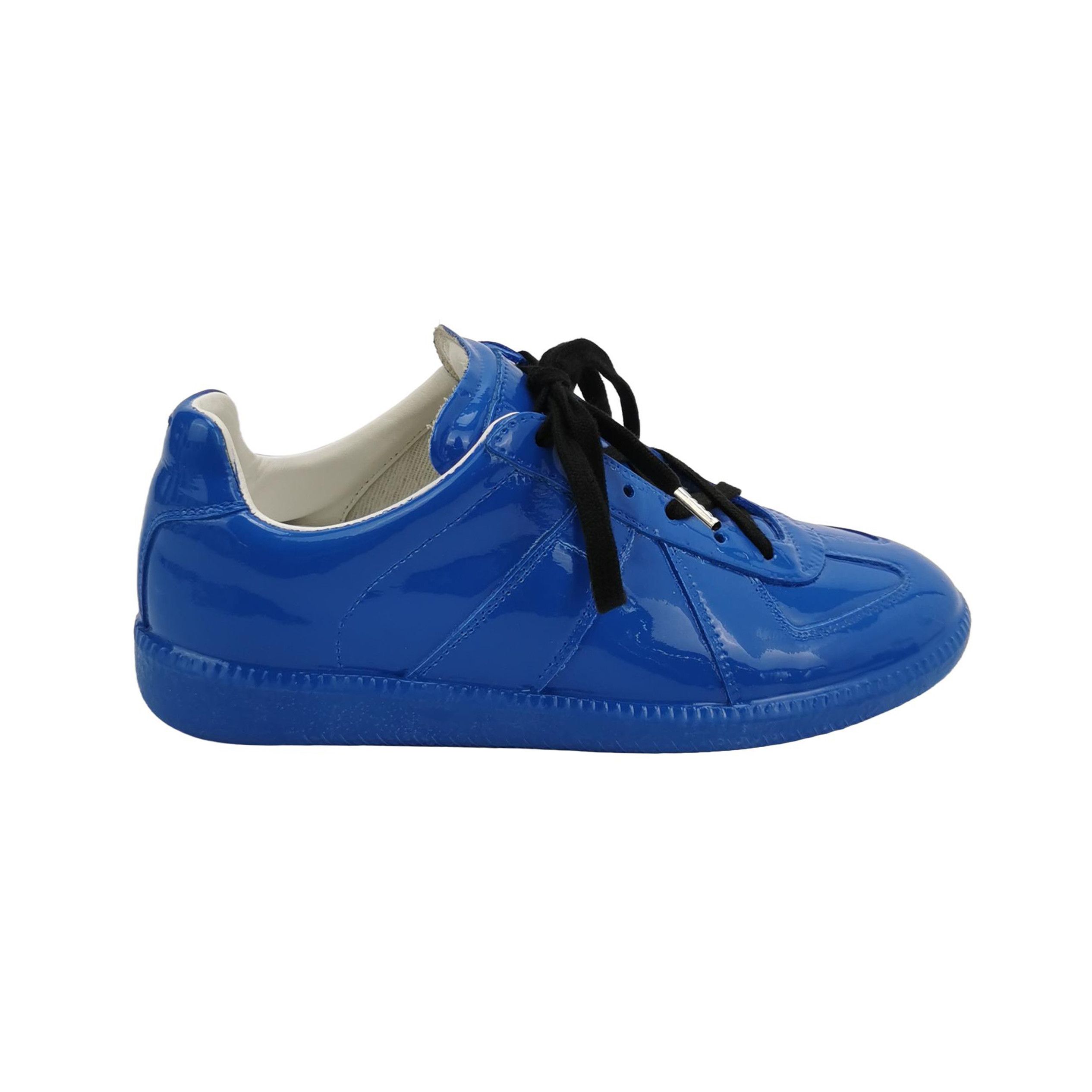 Maison Margiela Maison Margiela Blue Patent Replica Sneakers Size 36 Size US 6 / IT 36 - 1 Thumbnail