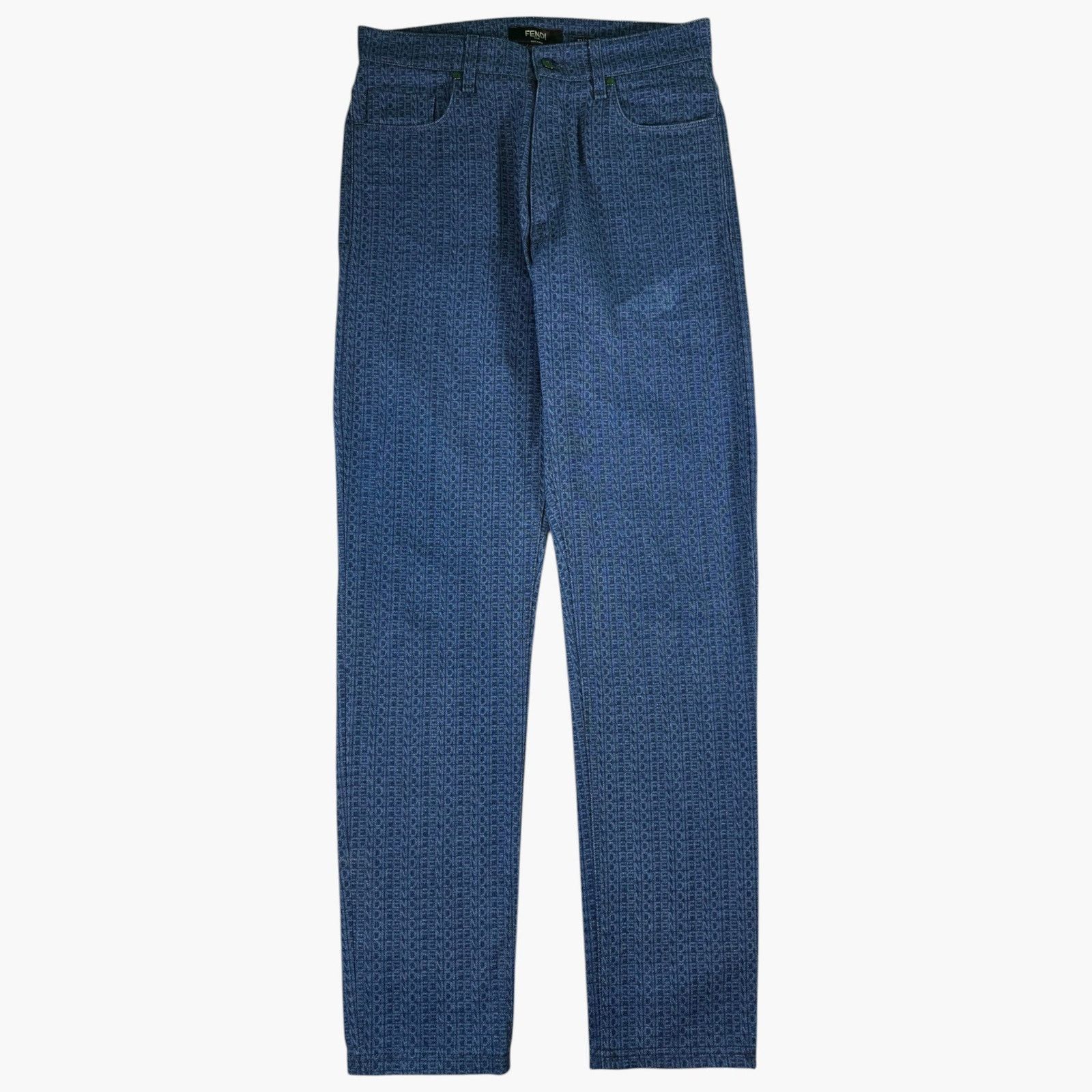 Fendi Fendi Monogram Navy Jeans Size US 33 - 1 Thumbnail