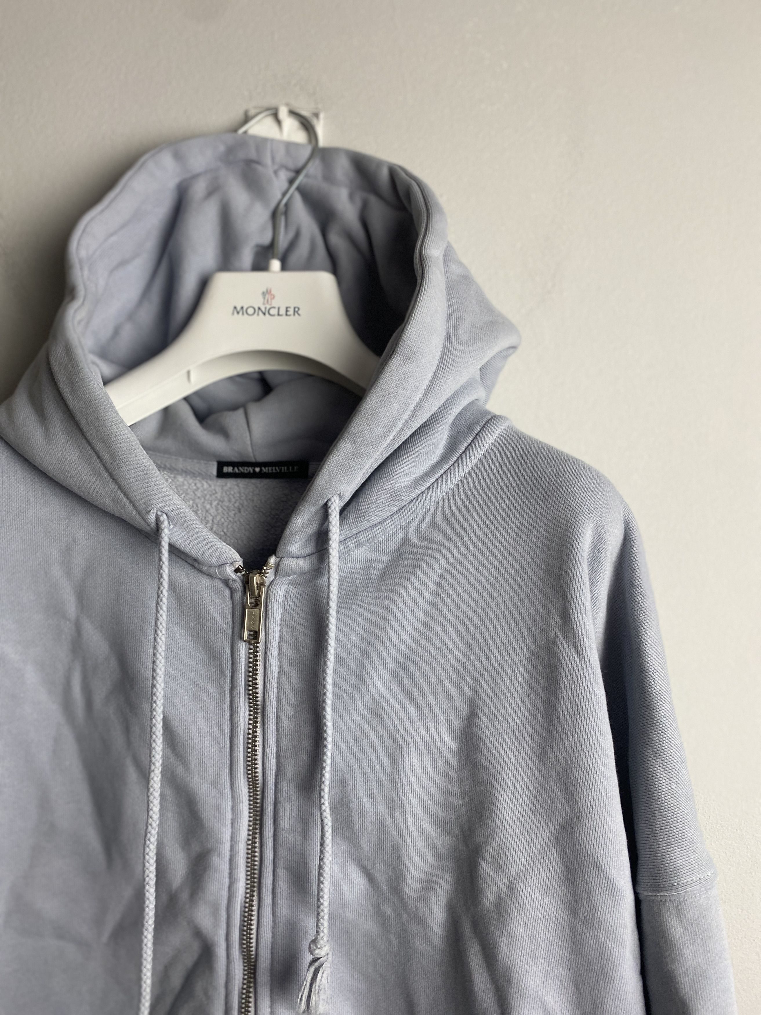 Other Brandy Melville zip-up hoodie thick heavy boxy oversized Size US XL / EU 56 / 4 - 2 Thumbnail