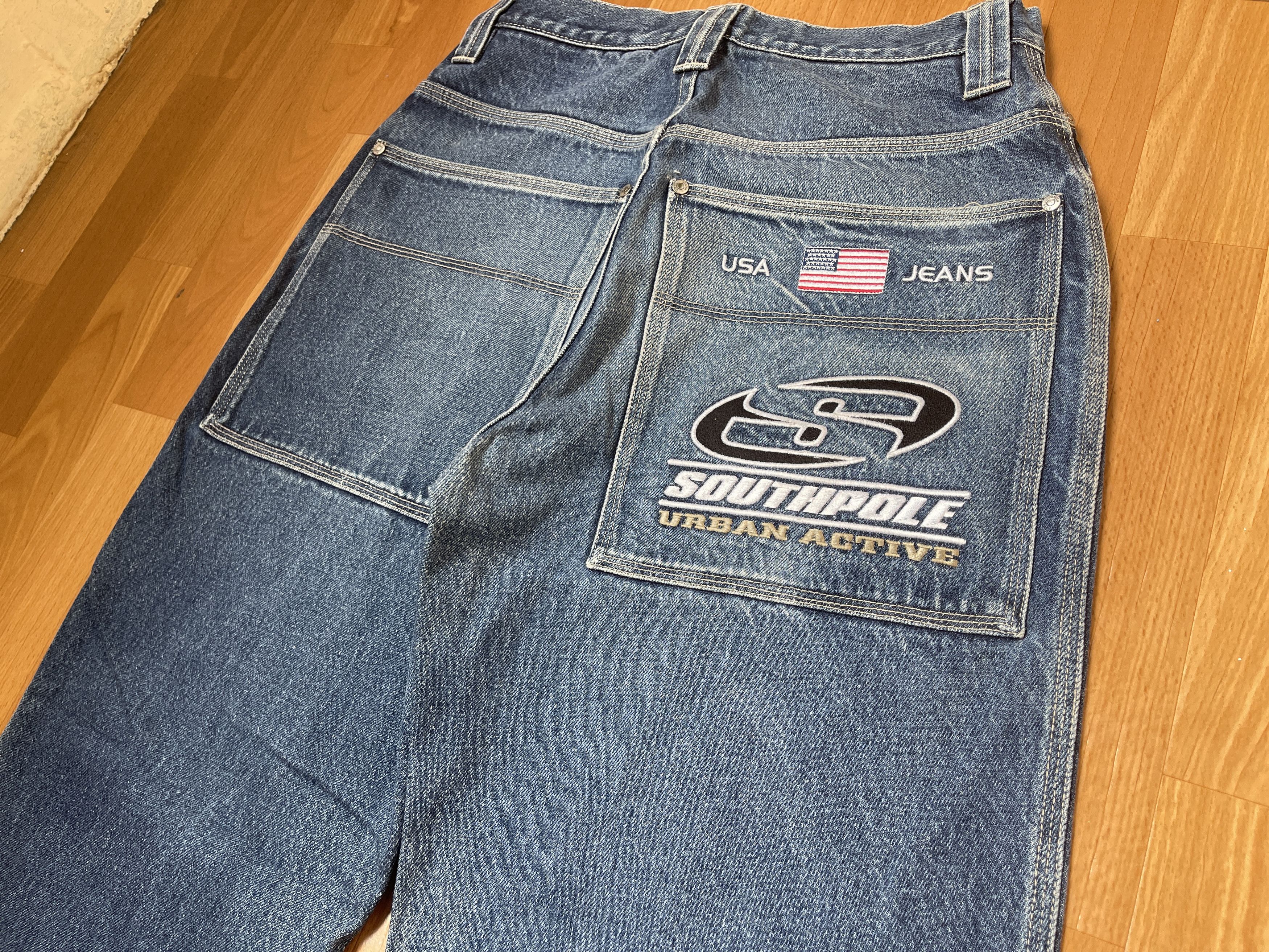 Southpole Southpole jeans, baggy vintage South Pole 90s hip hop Y2K 30 Size US 30 / EU 46 - 4 Thumbnail