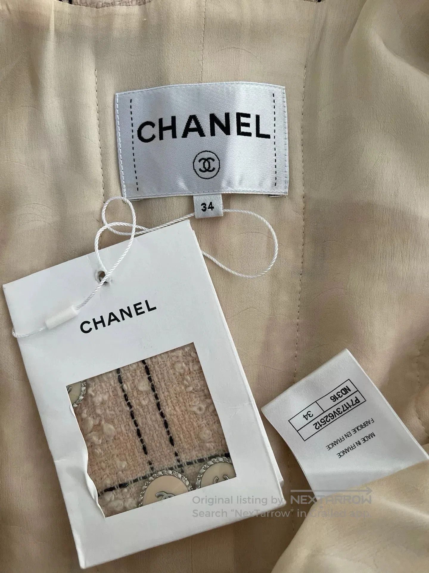 Chanel Chanel 2021 Pink Plaid Blazer Coat. Size US XS / EU 42 / 0 - 3 Thumbnail