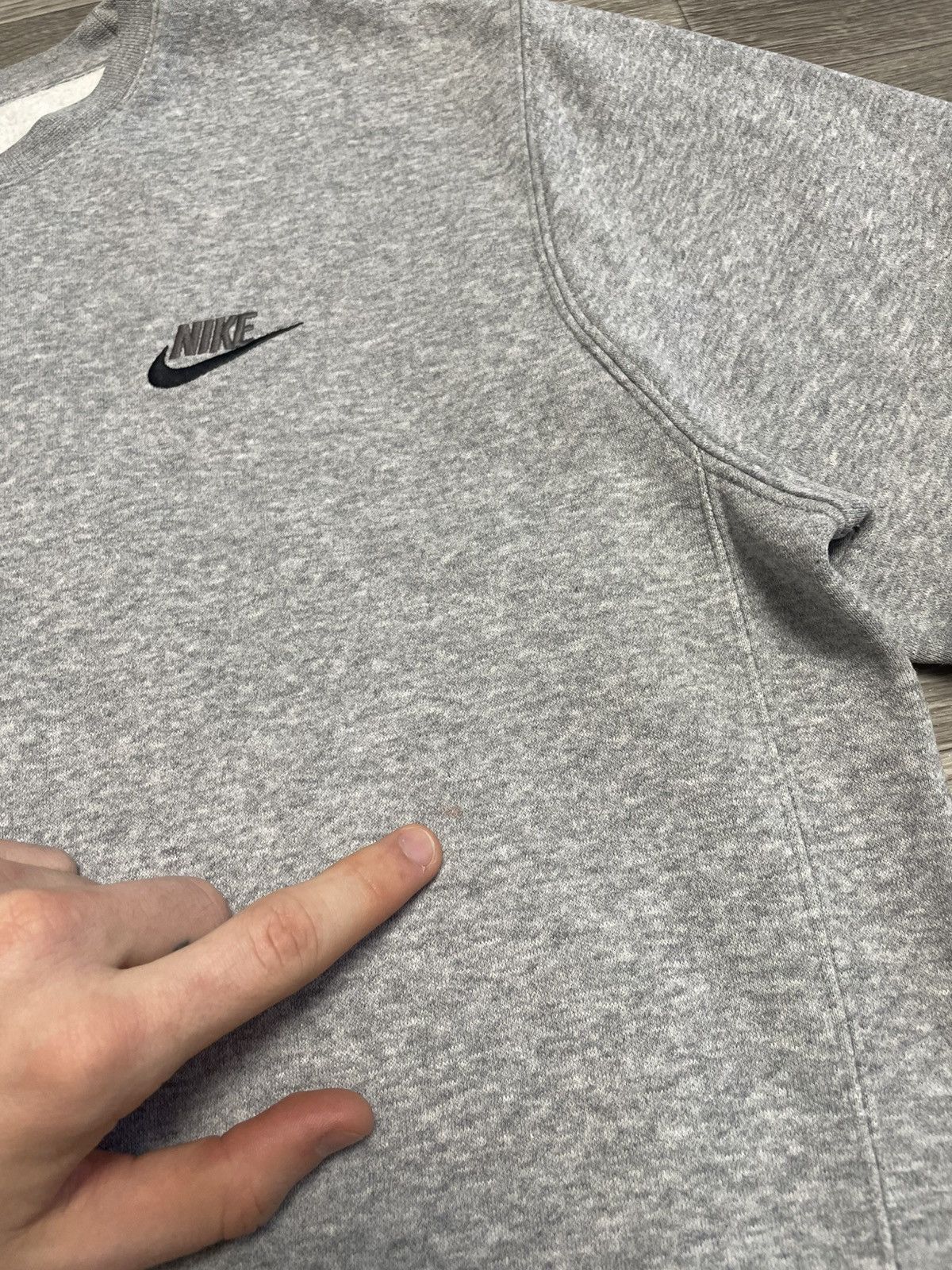 Nike Nike Gray Basic Sweatshirt Y2K Size US S / EU 44-46 / 1 - 6 Thumbnail