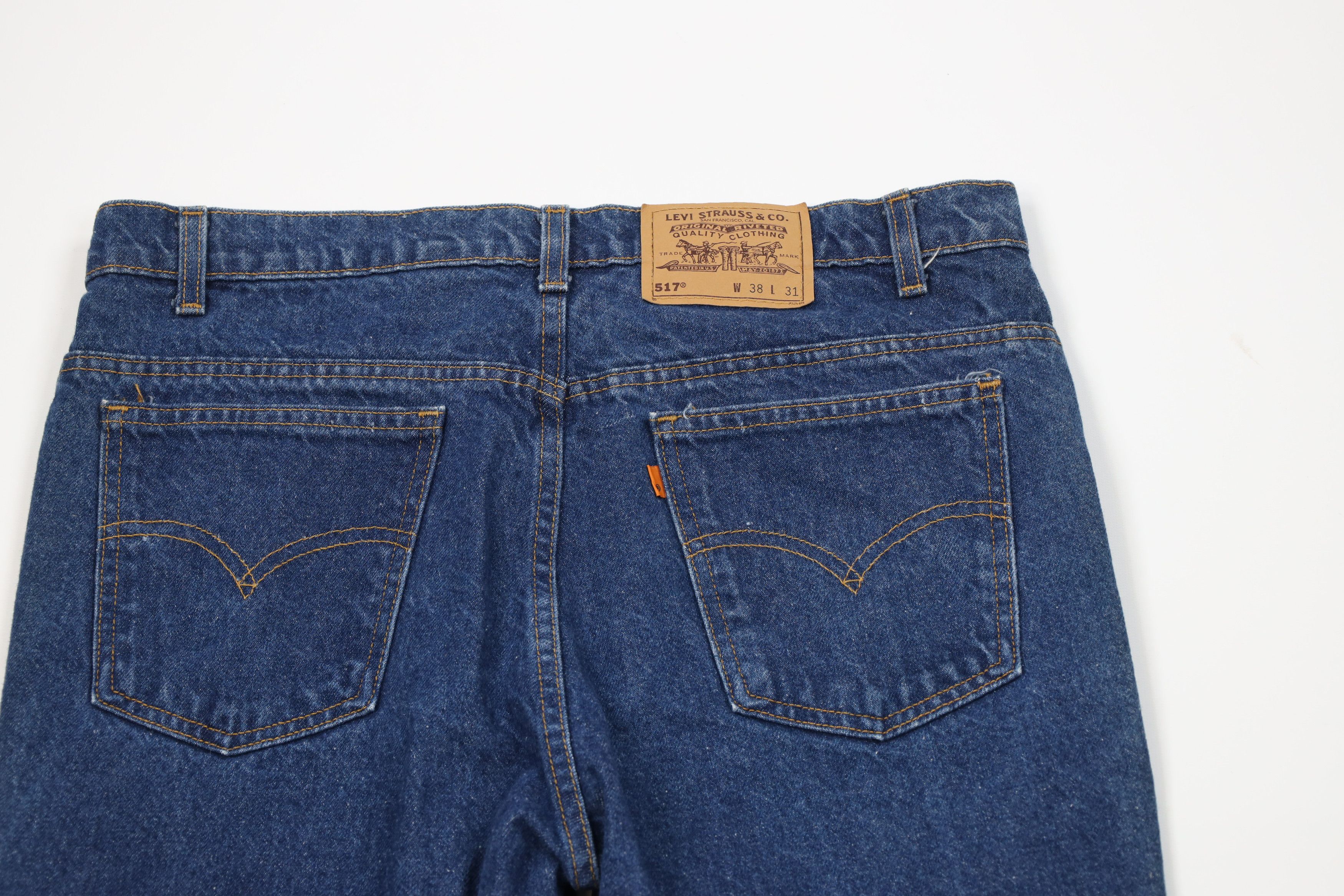 Levi's Vintage 80s 90s Levis 517 Orange Tab Wide Leg Bootcut Jeans Size US 38 / EU 54 - 11 Thumbnail