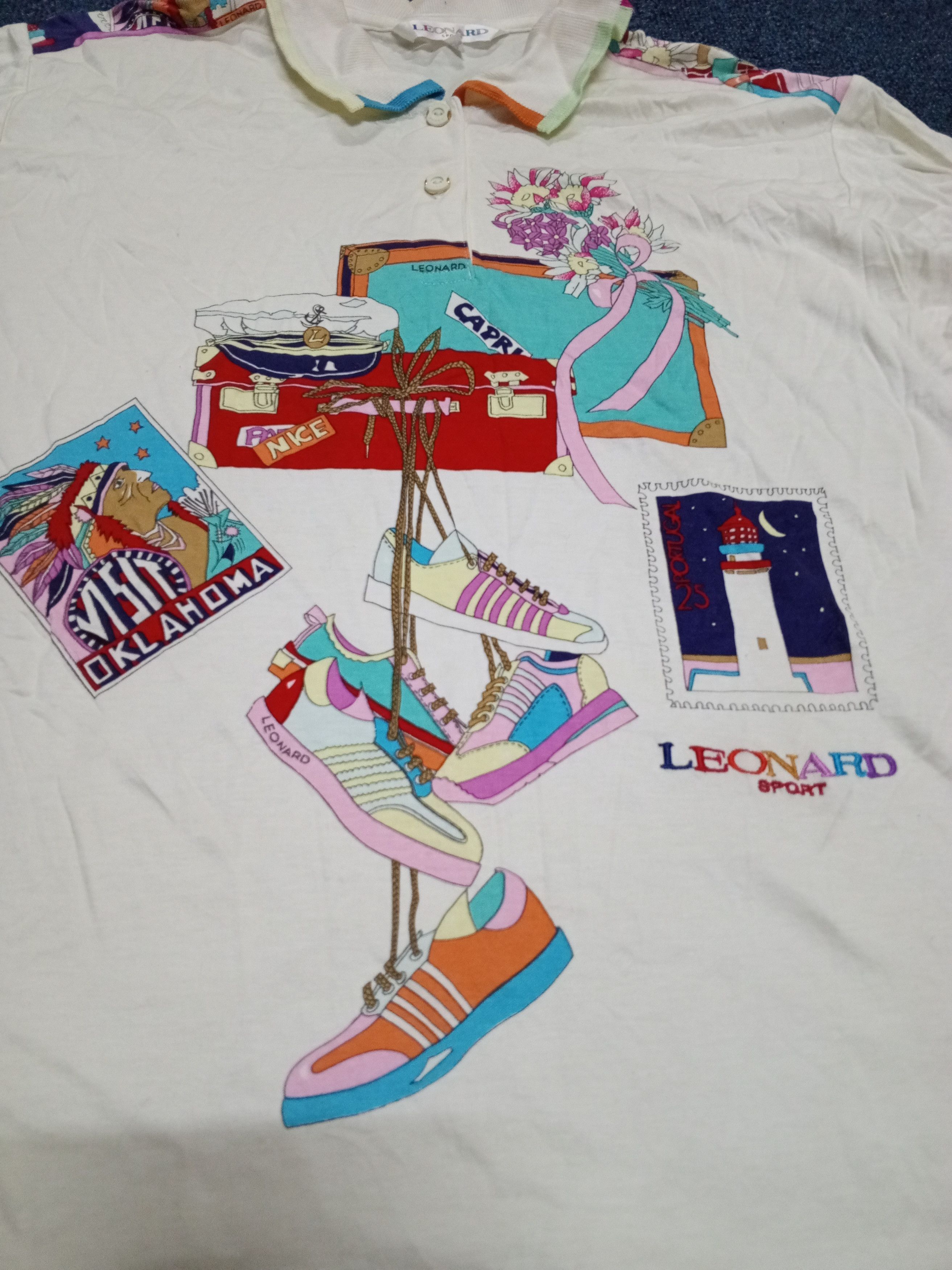 Japanese Brand × Leonard Paris × Vintage LEONARD SPORT LONG SLEEVE Size M / US 6-8 / IT 42-44 - 5 Thumbnail