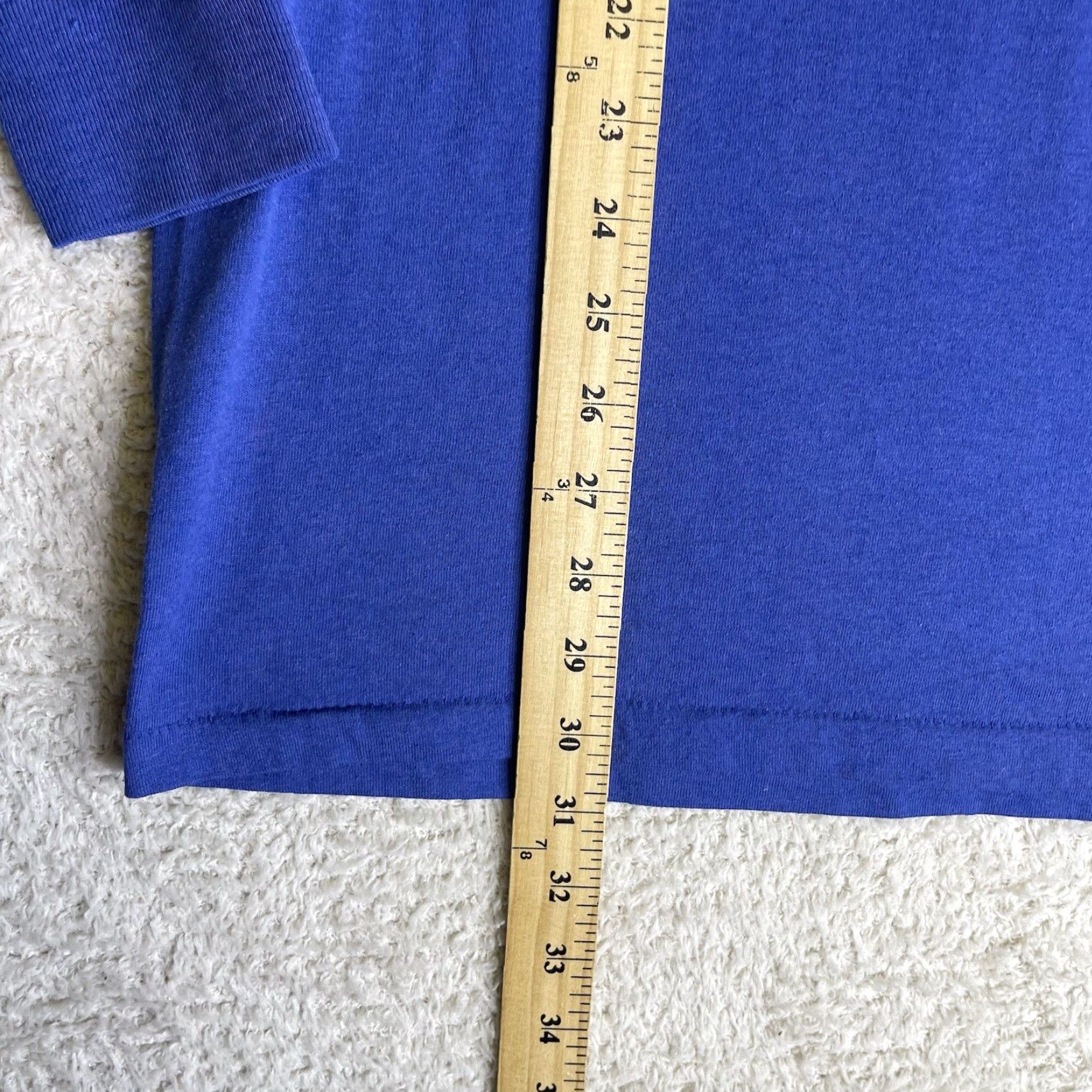 Vintage VINTAGE Duke T-Shirt Adult Large Blue Long Sleeve Mock Neck 90s USA Made Mens Retro 80s 90s T-Shirt Size US L / EU 52-54 / 3 - 5 Thumbnail