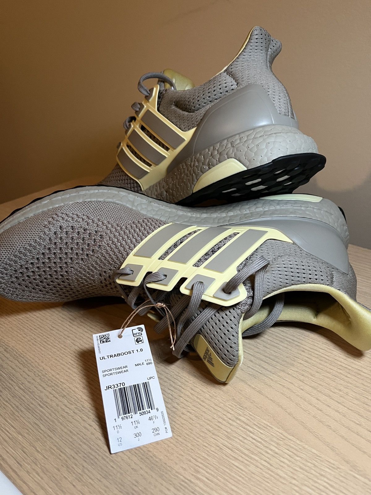 Adidas Adidas UltraBoost 1.0 - "Putty Beige / Powder Yellow" Size US 12 / EU 45 - 2 Thumbnail