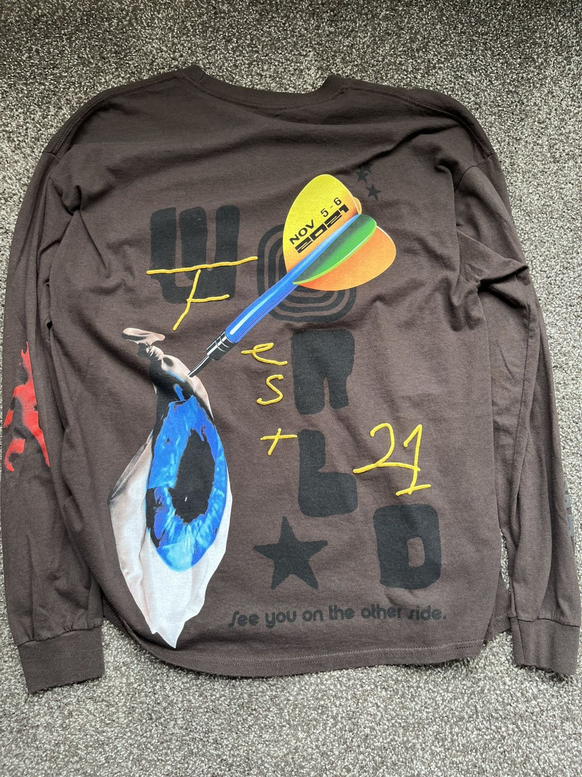 Travis Scott Astroworld festival 2021 longsleev Size US L / EU 52-54 / 3 - 5 Thumbnail
