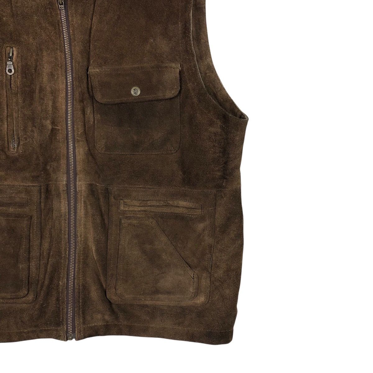 Japanese Brand 📌Vintage Genuine Leather Vest Unbranded Issey Miyake Size US M / EU 48-50 / 2 - 6 Thumbnail