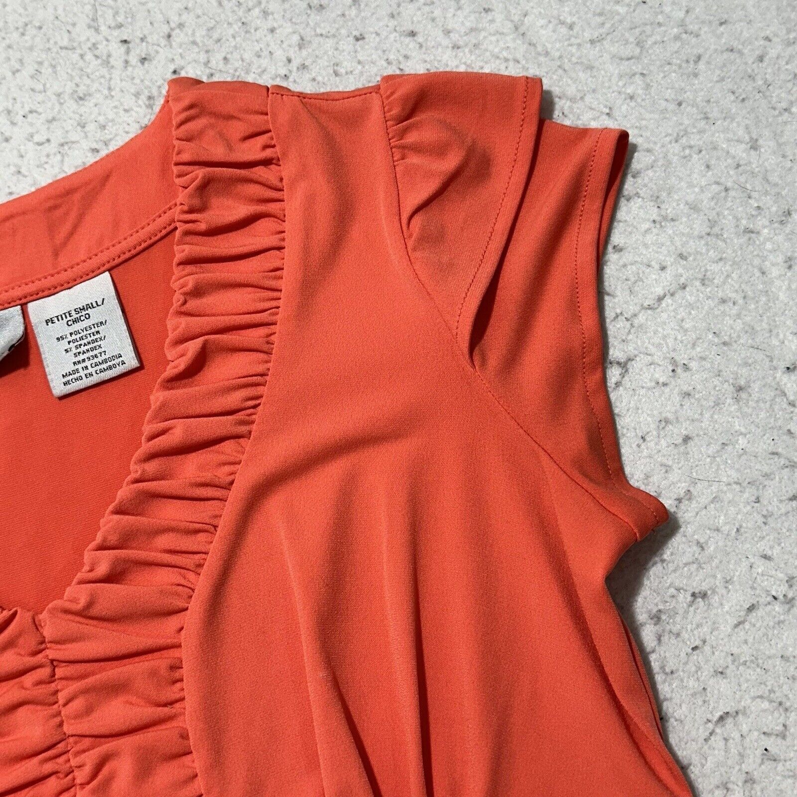 Worthington Worthington SP Cap Sleeve V-Neck Pink Lightweight Blouse Top Size S / US 4 / IT 40 - 4 Thumbnail
