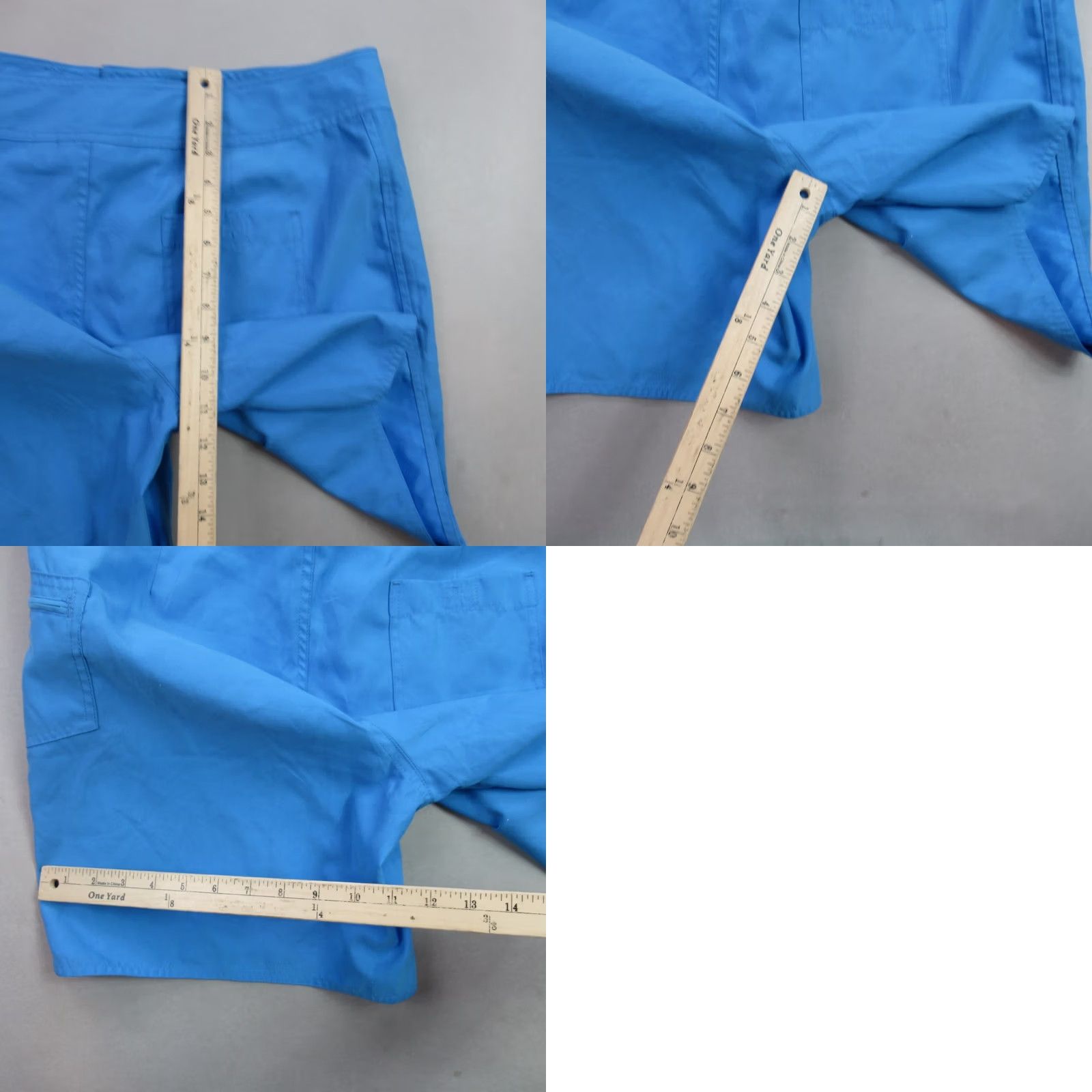 Vintage LL Bean Shorts Chino Womens 14 Blue Lightweight Outdoors Pockets Snap Size 36" / US 14 / IT 50 - 8 Thumbnail