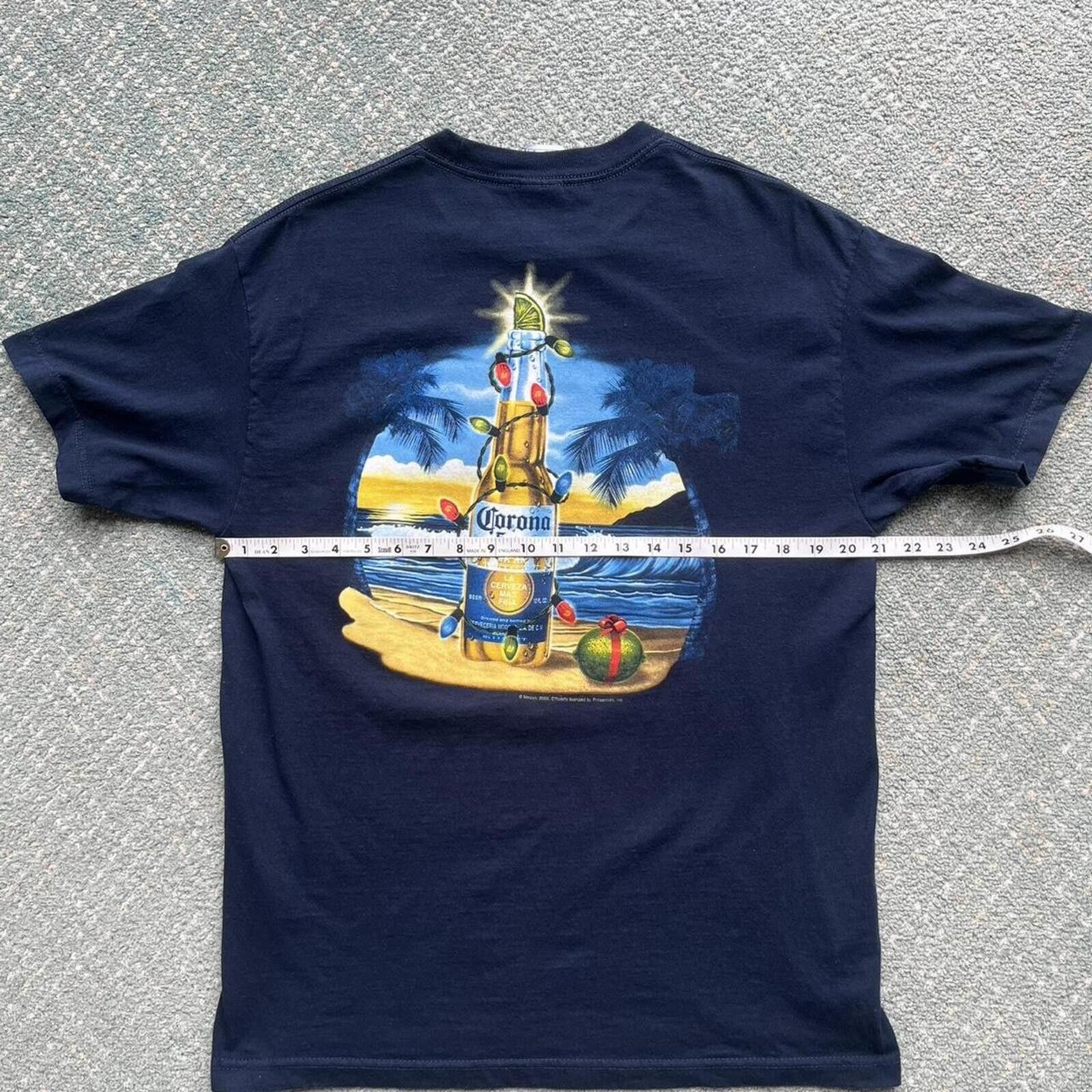 Gildan 2005 Corona Christmas Lights Double-Sided Graphic T-Shirt Size US L / EU 52-54 / 3 - 5 Thumbnail