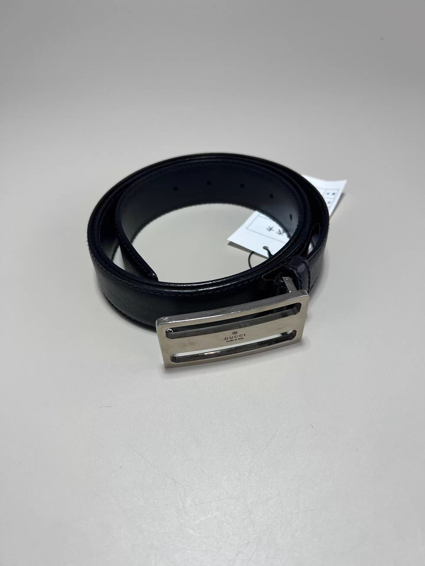 Gucci GUCCI Black Leather Belt Size ONE SIZE - 2 Thumbnail