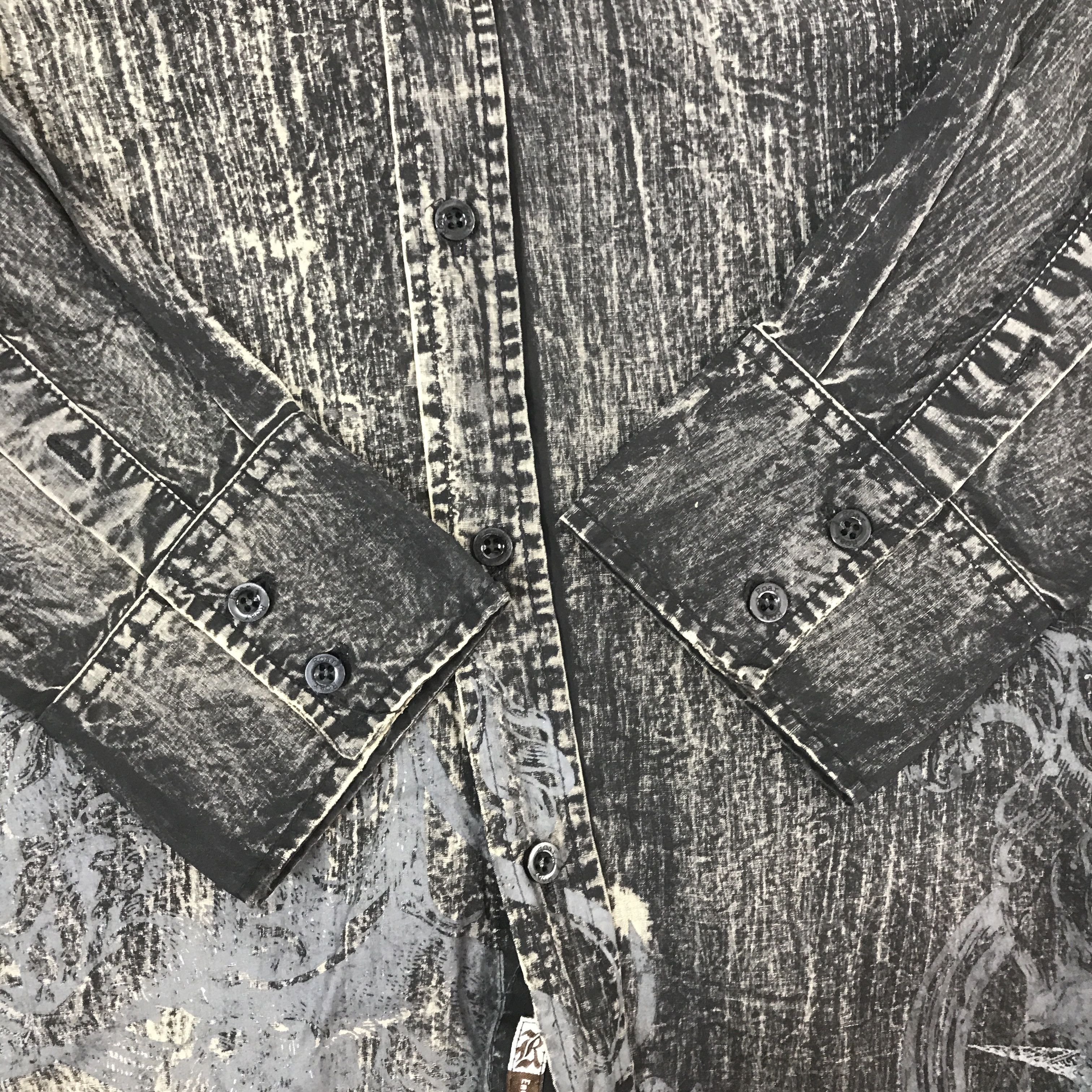 Japanese Brand × Roar × Vintage Vintage Roar Black Punk style Button Up shirt Size US L / EU 52-54 / 3 - 6 Thumbnail