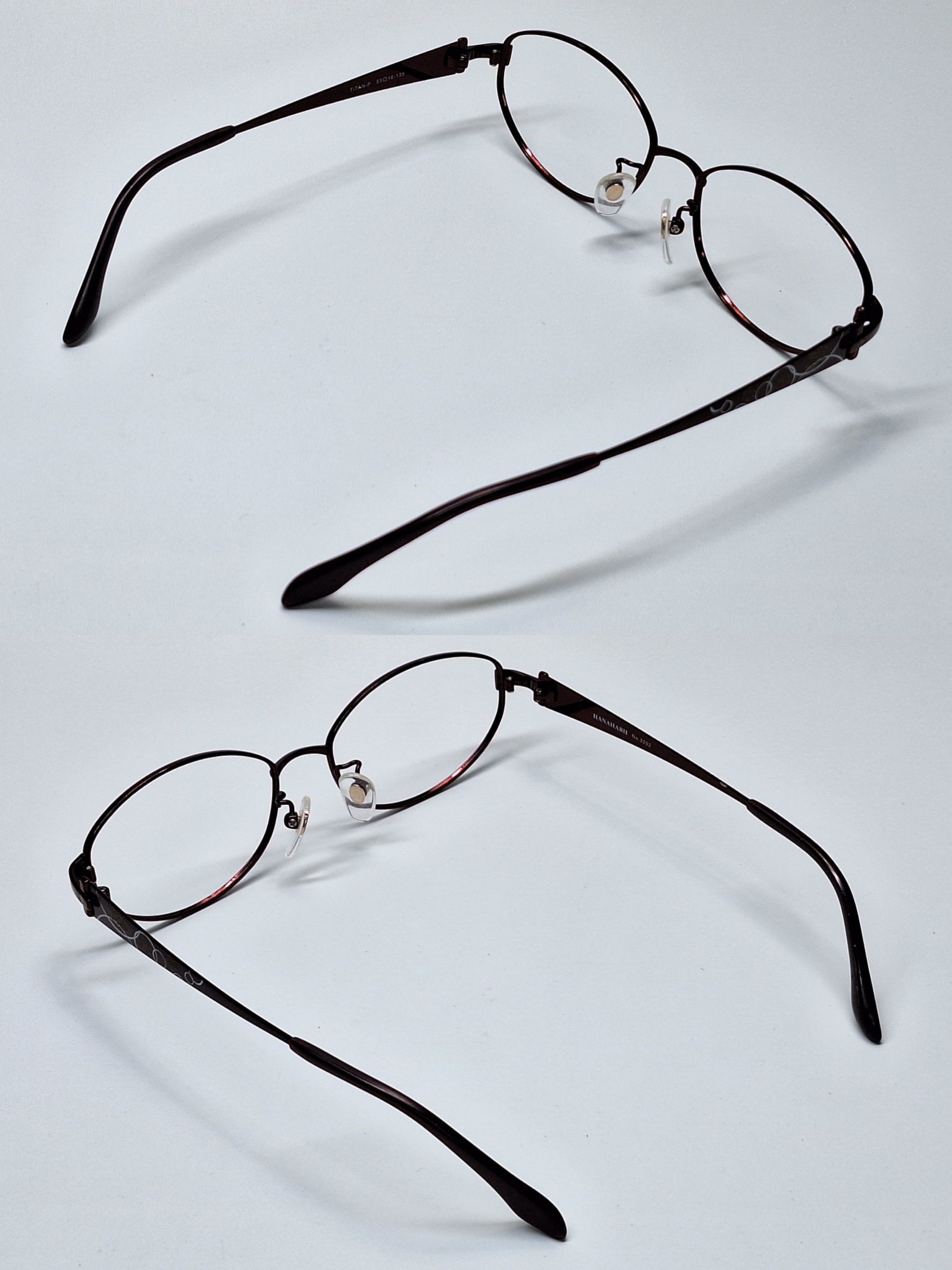 Hanae Mori HANAHARU No.3292 Sabae Artisan Pure Titanium Eyeglasses 7g Size ONE SIZE - 9 Thumbnail