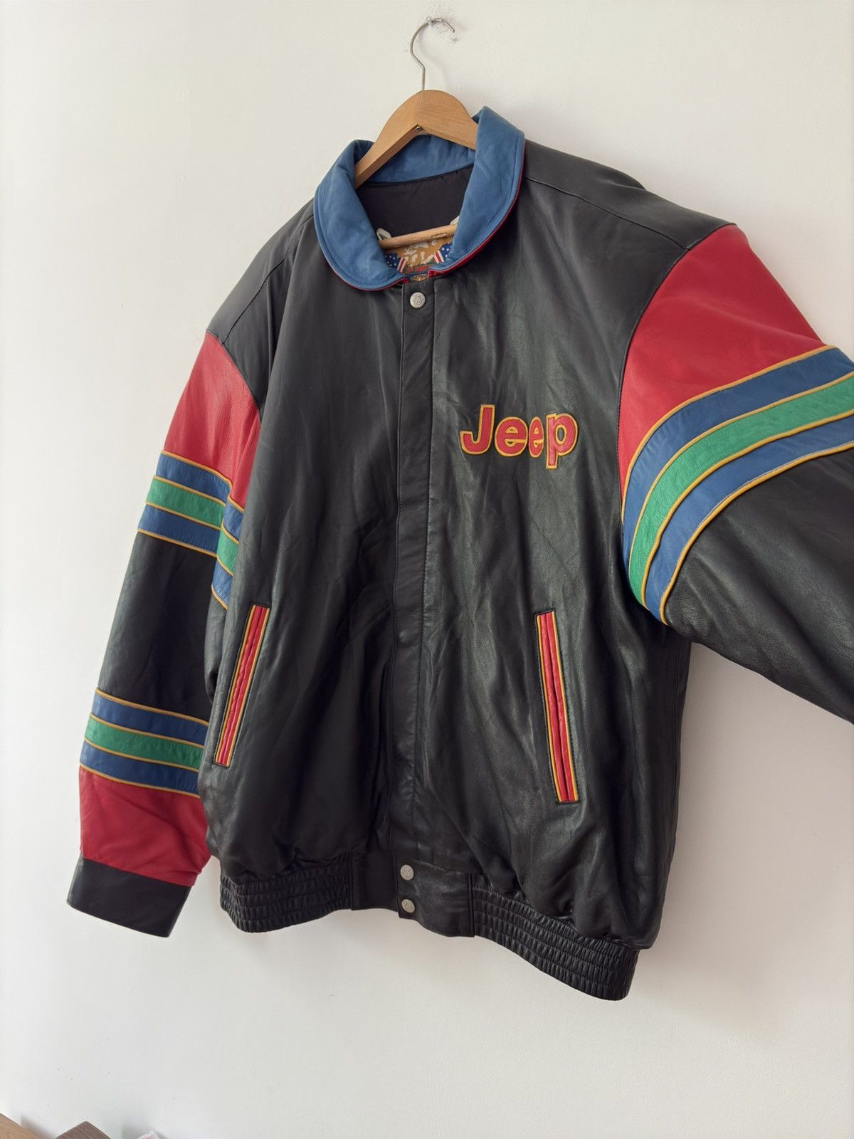 Designer × Jeff Hamilton × Vintage Jeff Hamilton Jeep Limited Edition Leather Jacket XL Size US XL / EU 56 / 4 - 6 Thumbnail