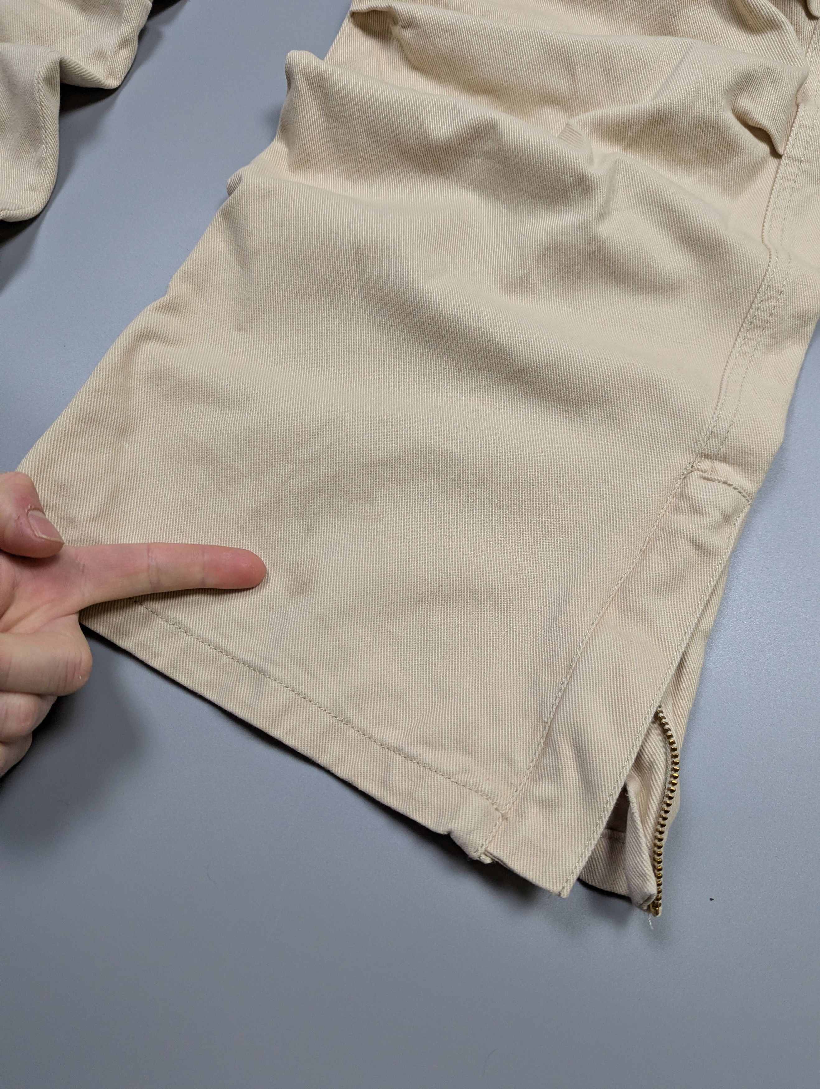Liu Jo Liu Jo Y2K Beige Wide Leg Cargo Pants Multi Pocket Baggy Size 31" - 4 Thumbnail