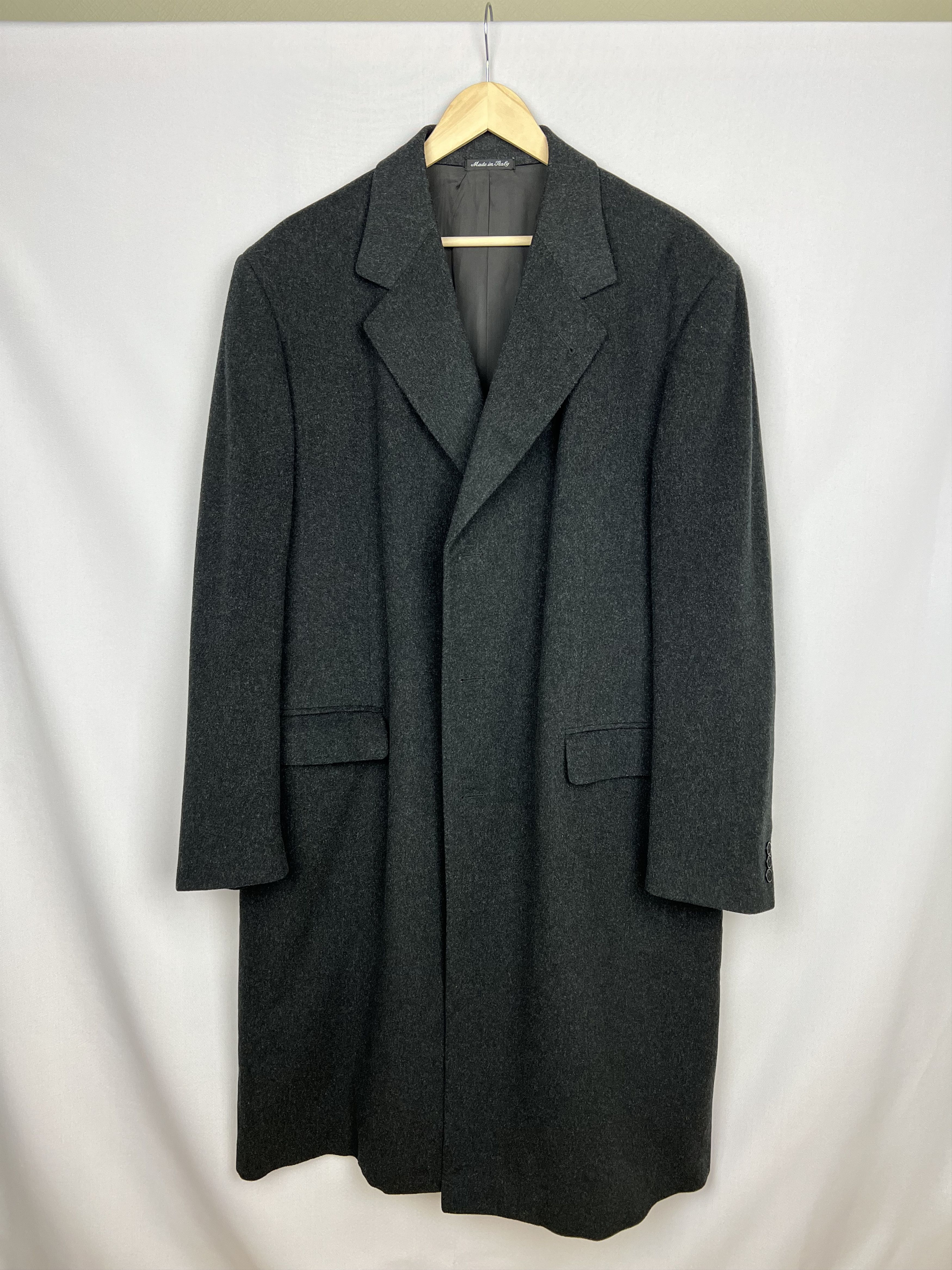 Pal Zileri x Loro Piana Pure Superfine Wool Solid Relaxed Overcoat Size US XL / EU 56 / 4 - 1 Thumbnail