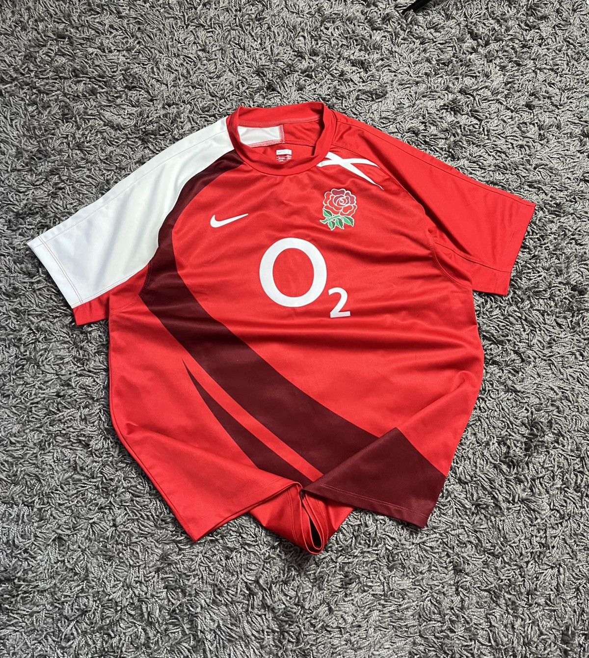 Nike Nike 2007 England Rugby Union Away Jersey O2 Size US L / EU 52-54 / 3 - 2 Thumbnail