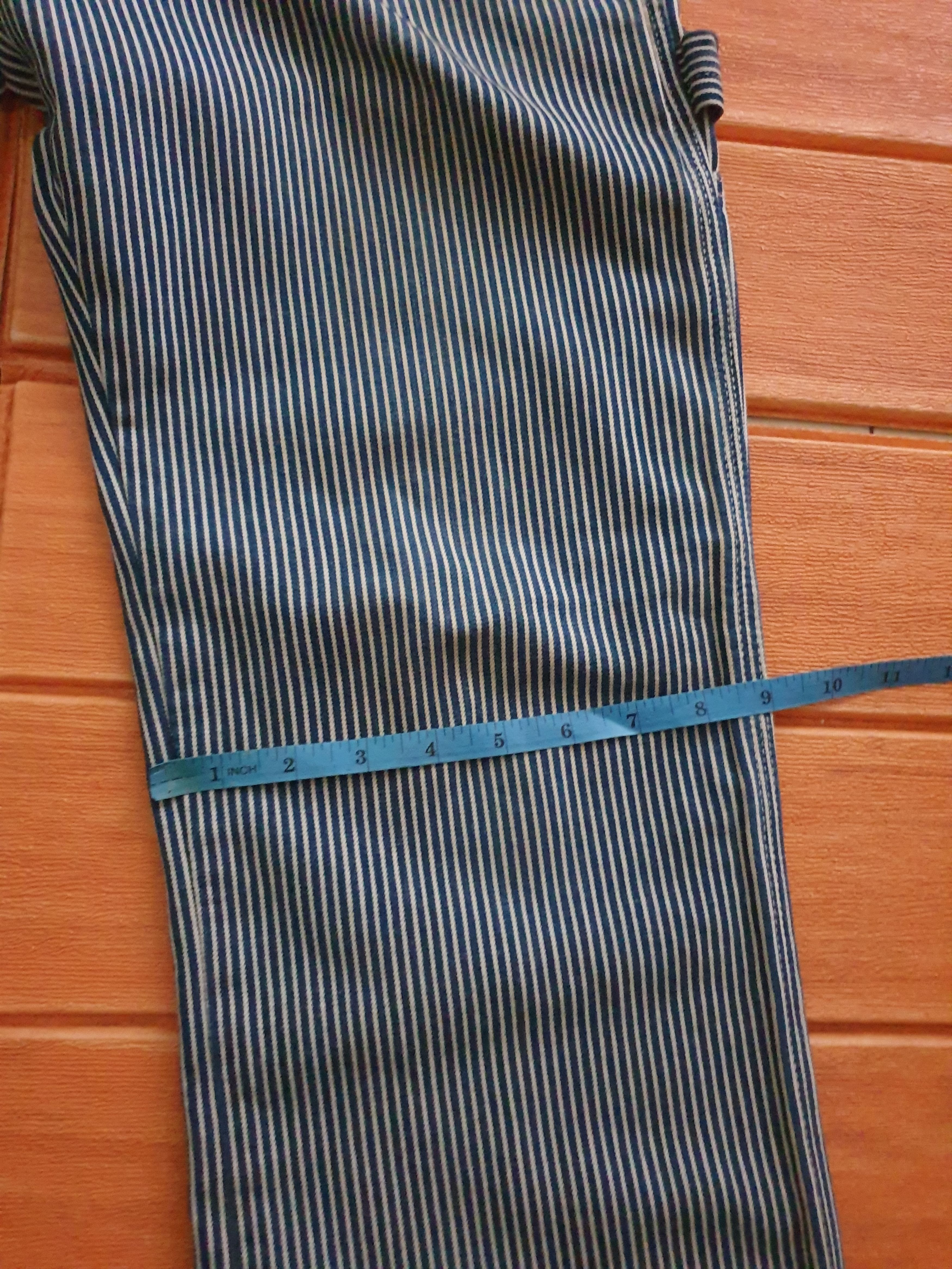 Japanese Brand The la mart stripe carpenter pant Size US 33 - 11 Thumbnail