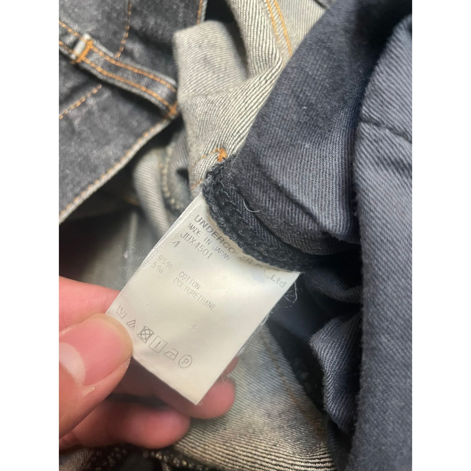 John Undercover John Undercover Skinny Denim Washed Zipper Flared Jeans Size US 32 / EU 48 - 3 Thumbnail