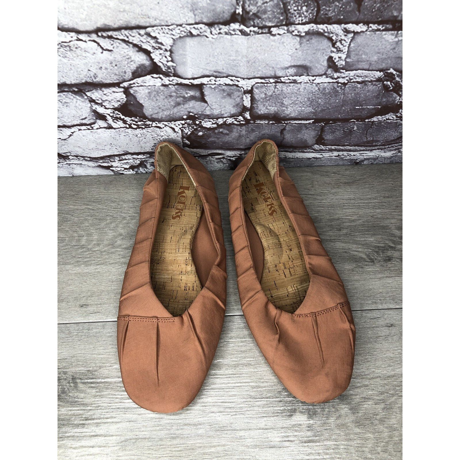 Other Korks by Kork Ease Pink Fabric Comfort Ballet Flats Women 11 Size US 11 / IT 41 - 17 Thumbnail