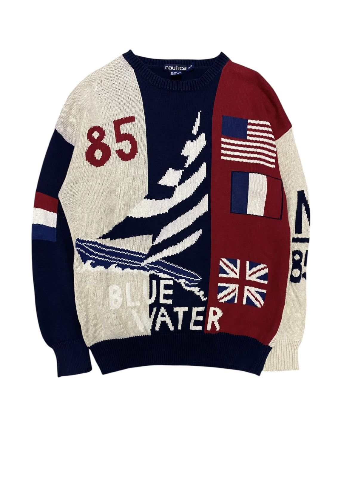 Polo Ralph Lauren Vtg 85 Blue Water sailing knitwear Nautica Size US L / EU 52-54 / 3 - 1 Thumbnail