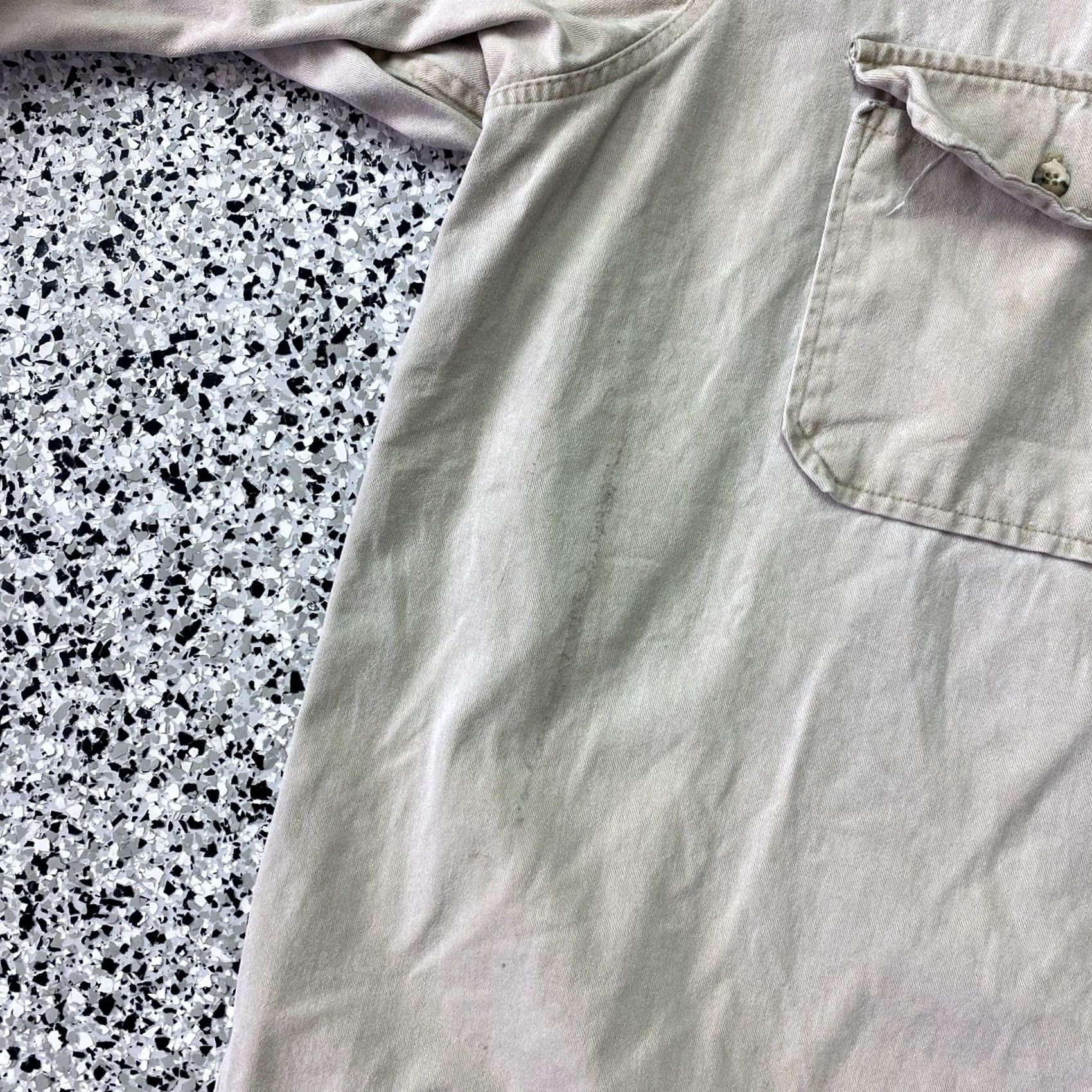 Vintage VINTAGE Five Brother Shirt Mens 3XL Beige Flannel Work Heavy Utility Outdoor Button-Up Long Sleeve Cotton Size US XXL / EU 58 / 5 - 3 Thumbnail