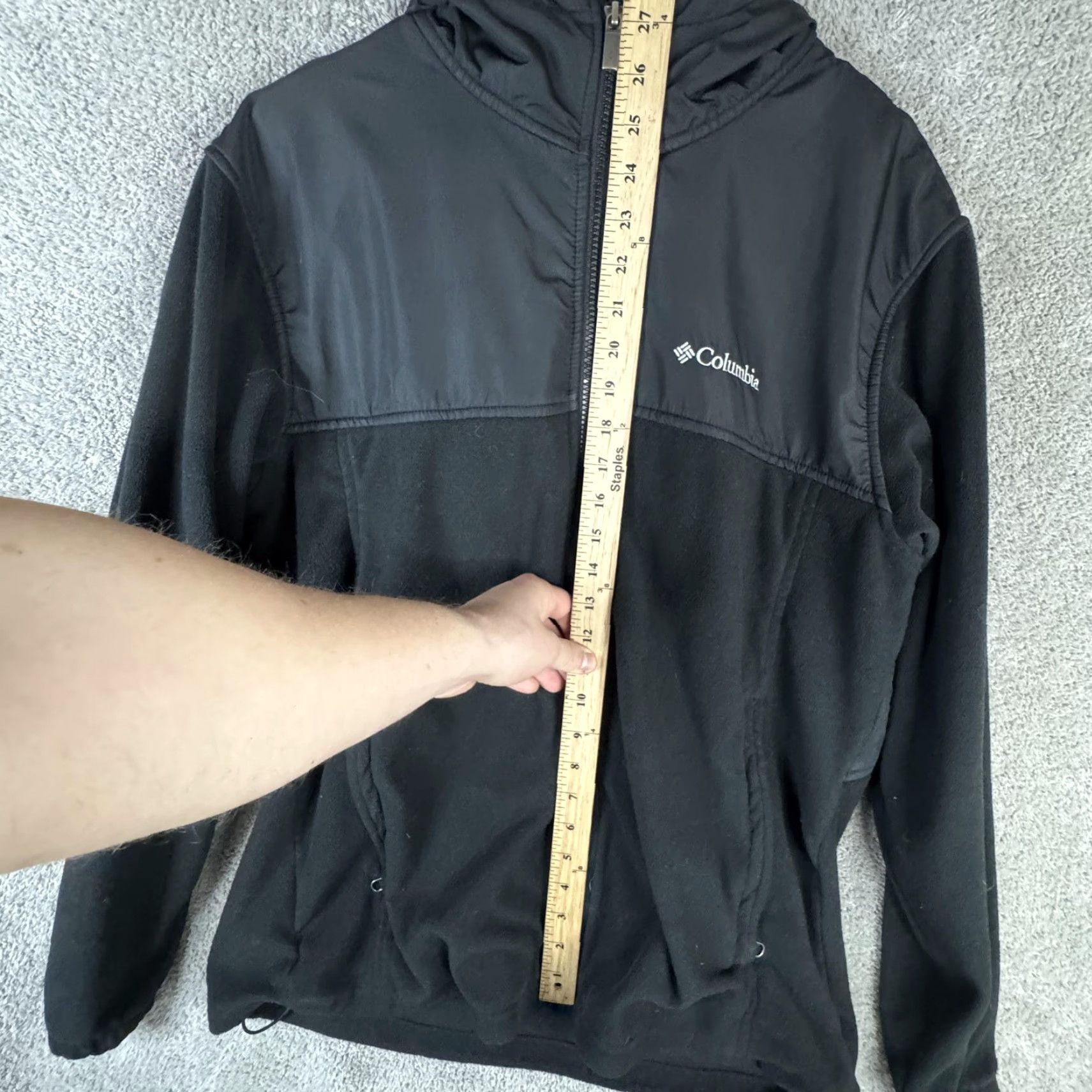 Vintage Columbia Jacket Mens L Black Hooded Full Zip Fleece Panels Outdoor Size US L / EU 52-54 / 3 - 7 Thumbnail
