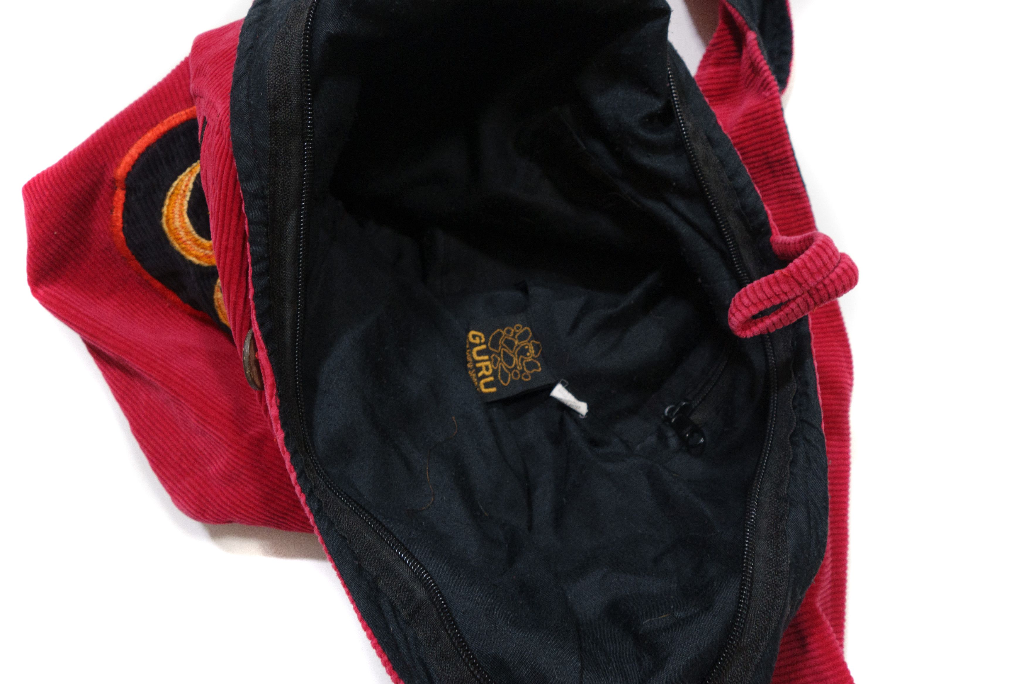 Guru × Vintage 00S Ieroglif Logo Corduroy Crossbody Bag Size ONE SIZE - 6 Thumbnail