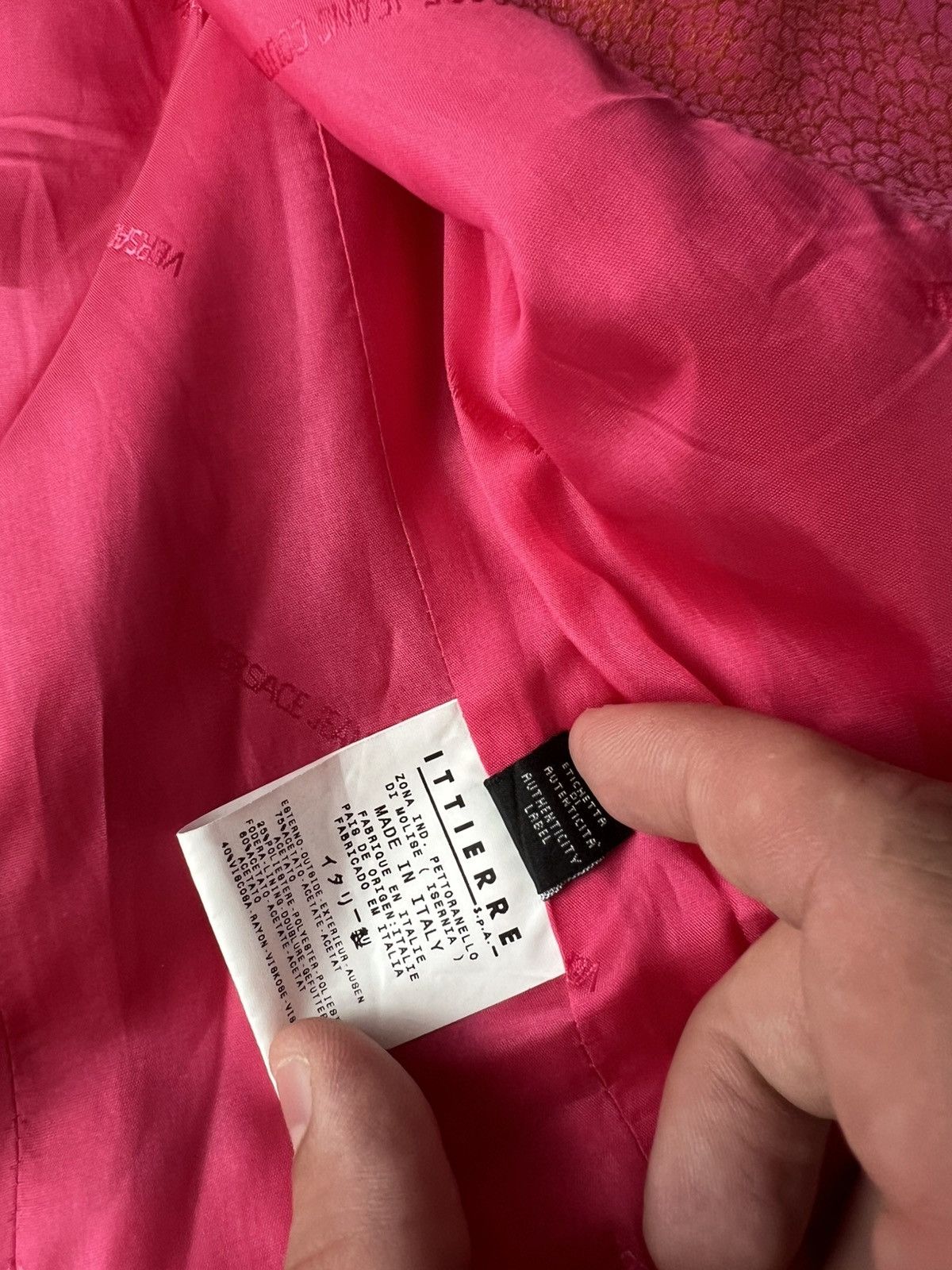 Versace Jeans Couture Vintage Versace Jeans Couture Blazer Pink Made in Italy Rare Size M / US 6-8 / IT 42-44 - 16 Thumbnail
