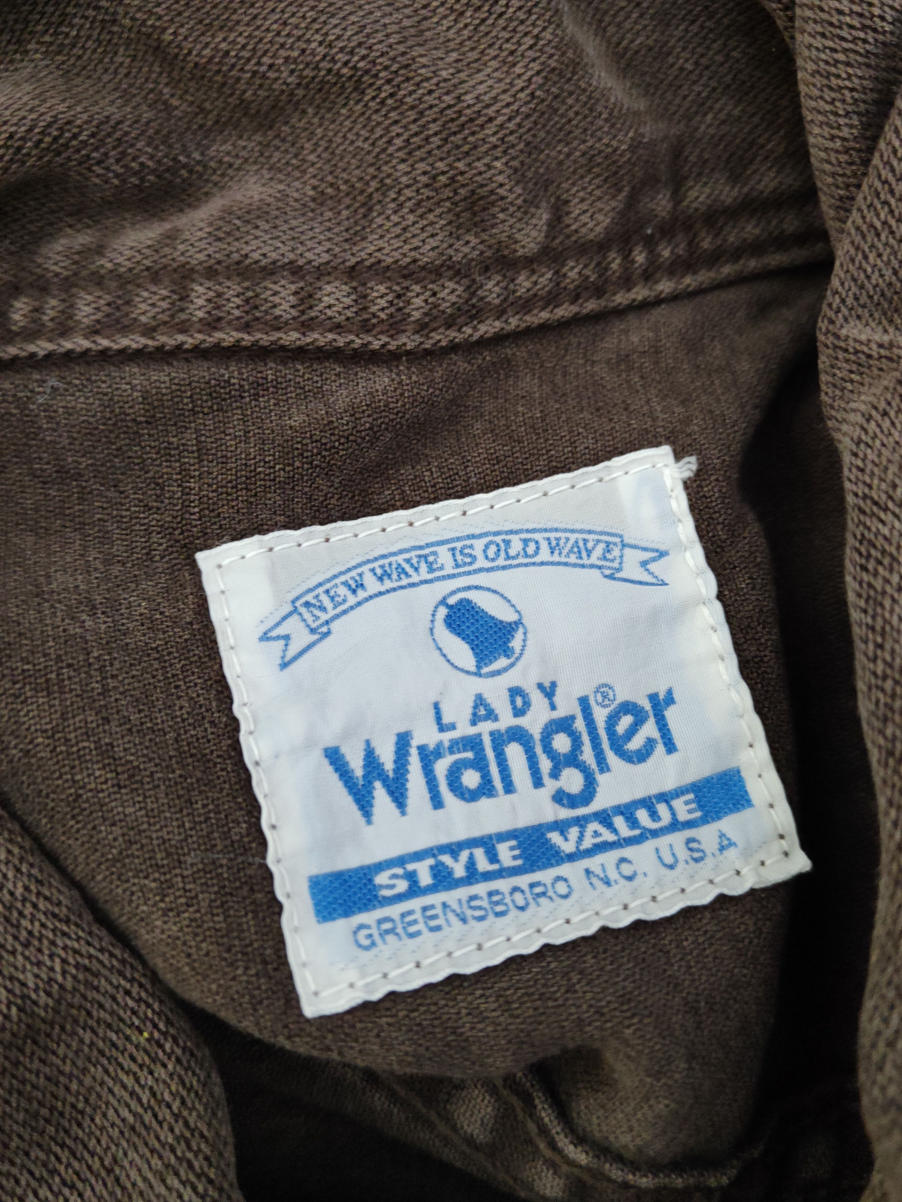 Japanese Brand Wrangler vintage Dark Brown Jackets #W1430 Size M / US 6-8 / IT 42-44 - 11 Thumbnail
