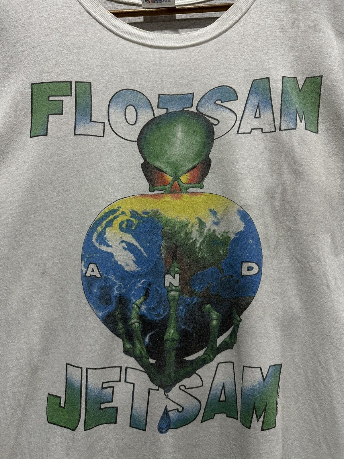 Band Tees Thrashed Vintage 90s Flotsam And Jetsam World Tour Tee Size US L / EU 52-54 / 3 - 3 Thumbnail