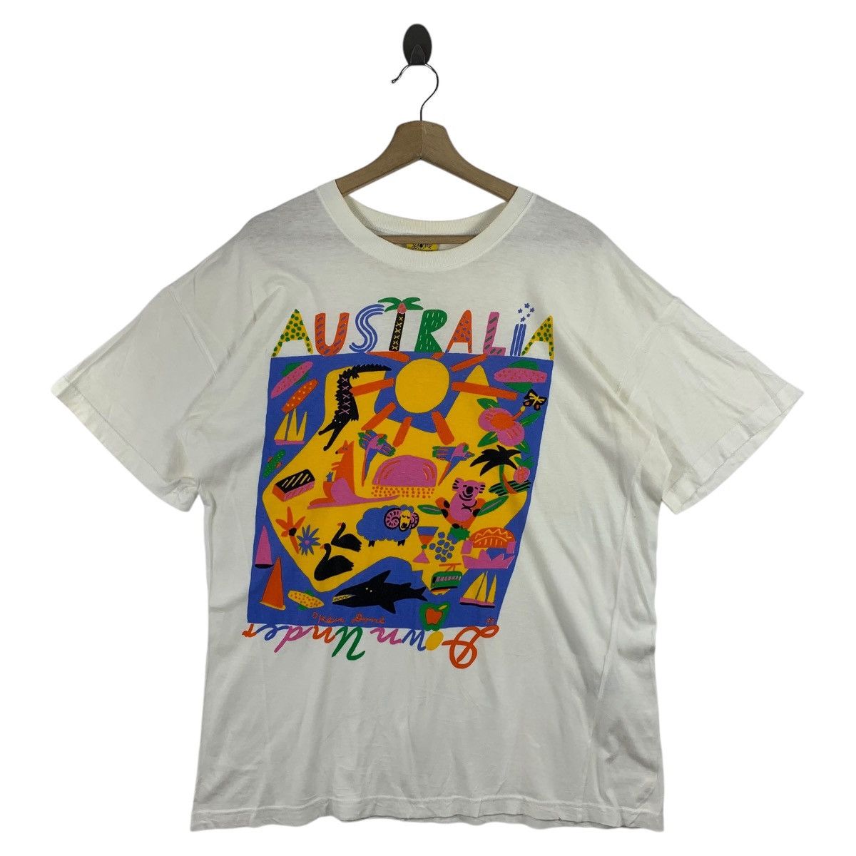 Vintage Vintage KEN DONE Australian down under art tee Size US M / EU 48-50 / 2 - 1 Thumbnail