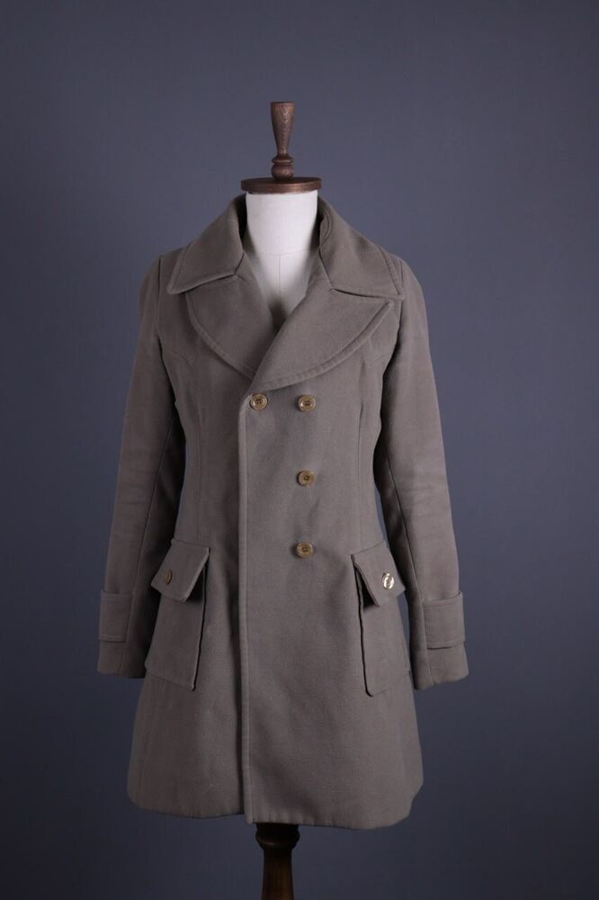 image of Avant Garde Max Mara Breasted Coat in Beige, Women's (Size XL)